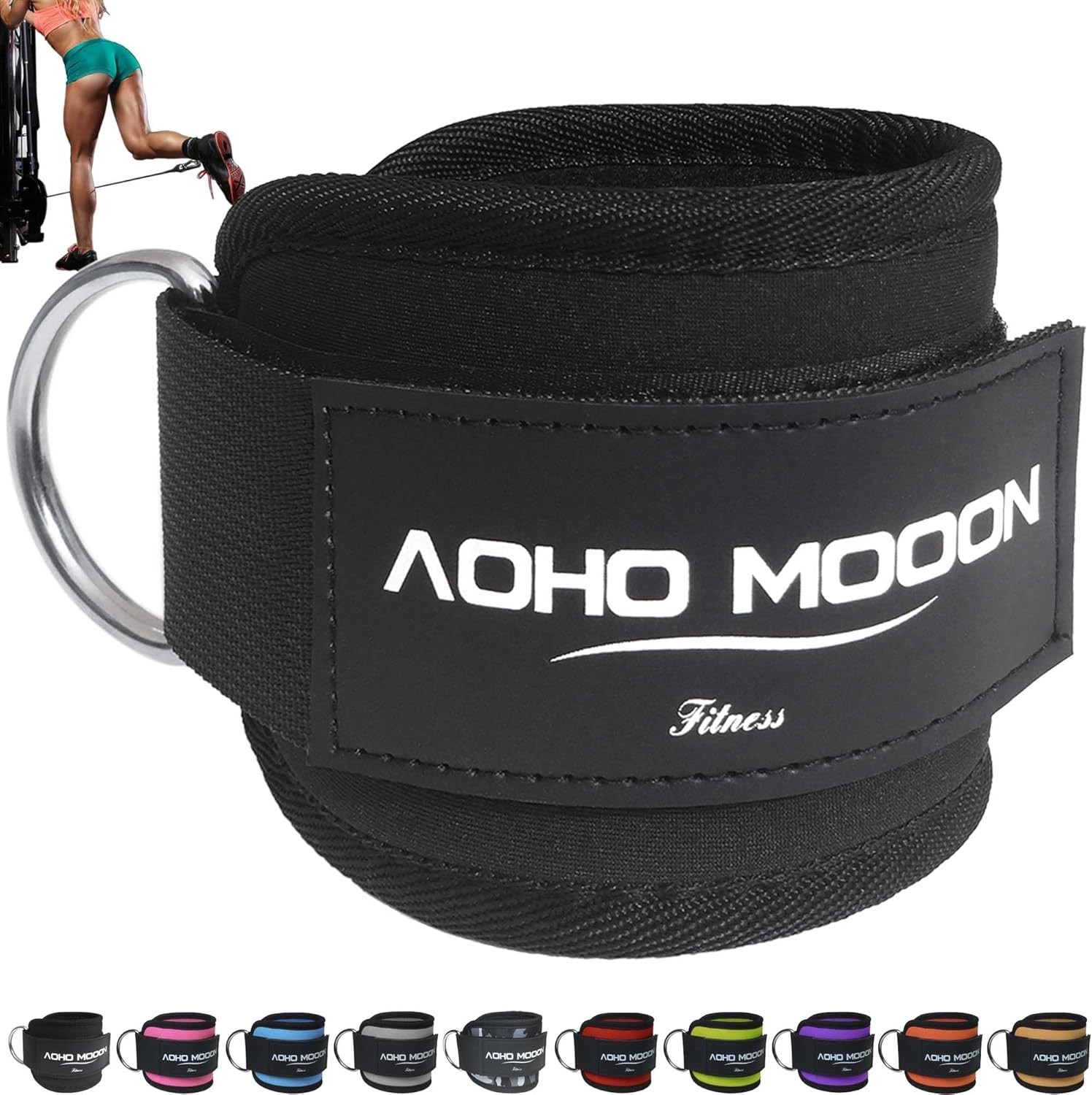 Durable Adjustable Ankle Straps for Cable Machines – Perfect for Glute Workouts