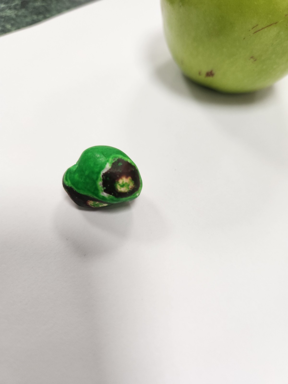 Double Deformed Green Alien M&M Peanut