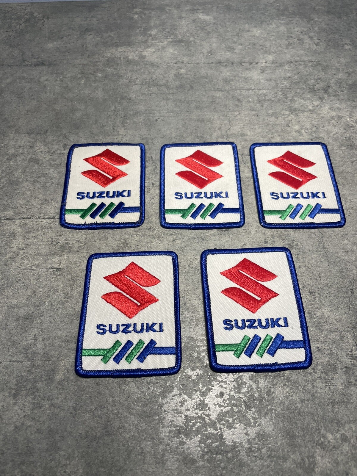 Lot of 5 Vintage Suzuki Motors Racing Patches