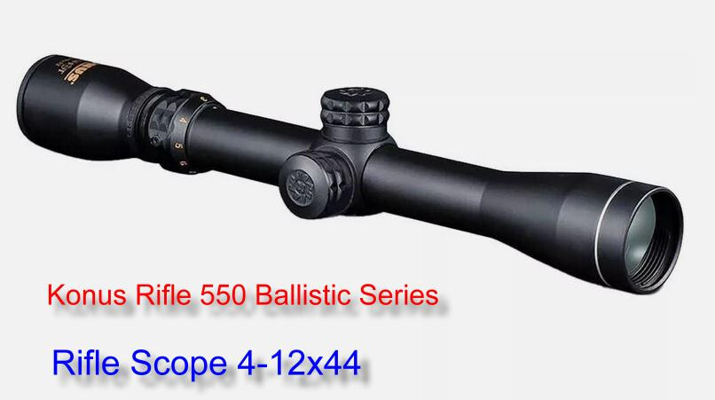 Konus Rifle 550 Ballistic Series Rifle Scope 4-12x44 1" Engraved BDC Reticle