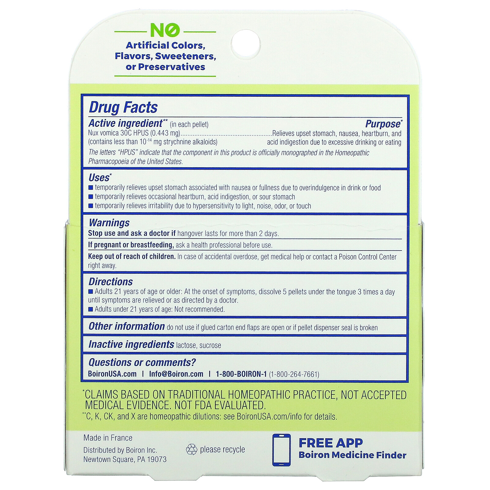 Nux Vomica 30C, 3 Tubes, Approx 80 Pellets Each