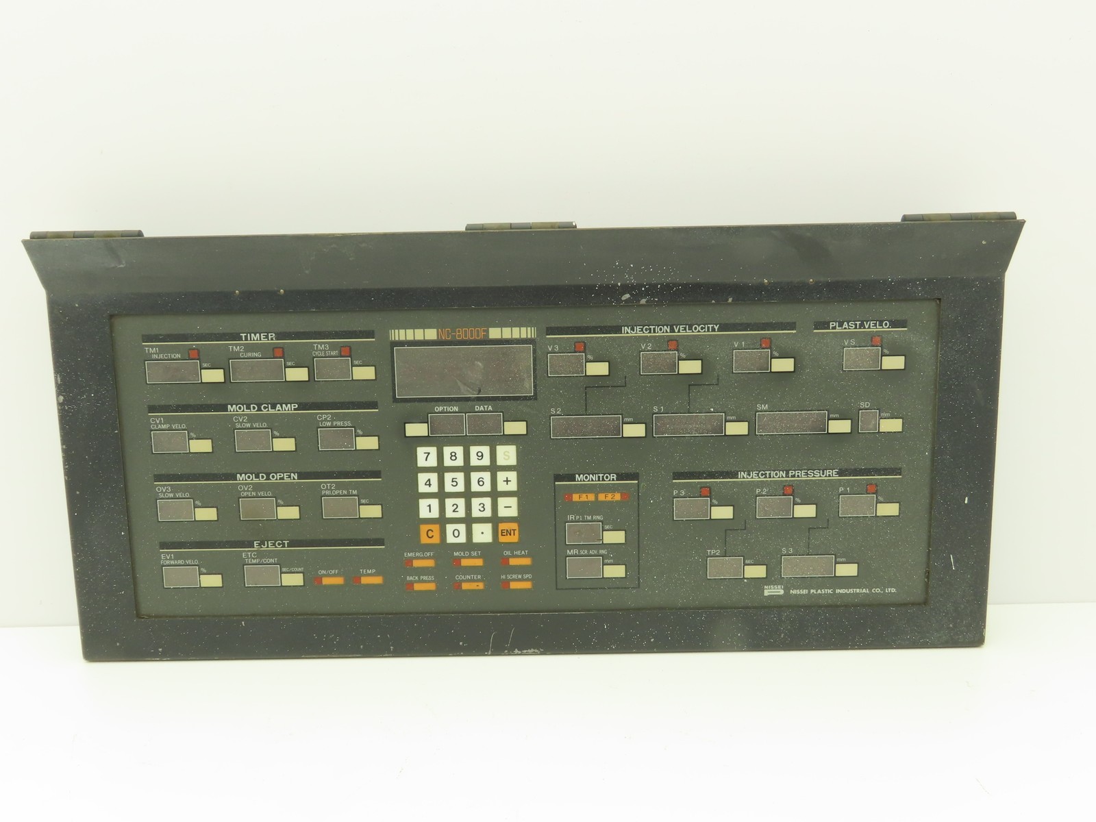 Nissei NC-8000F Operator Control Panel Injection Molding 7LED-01 NC8000F2
