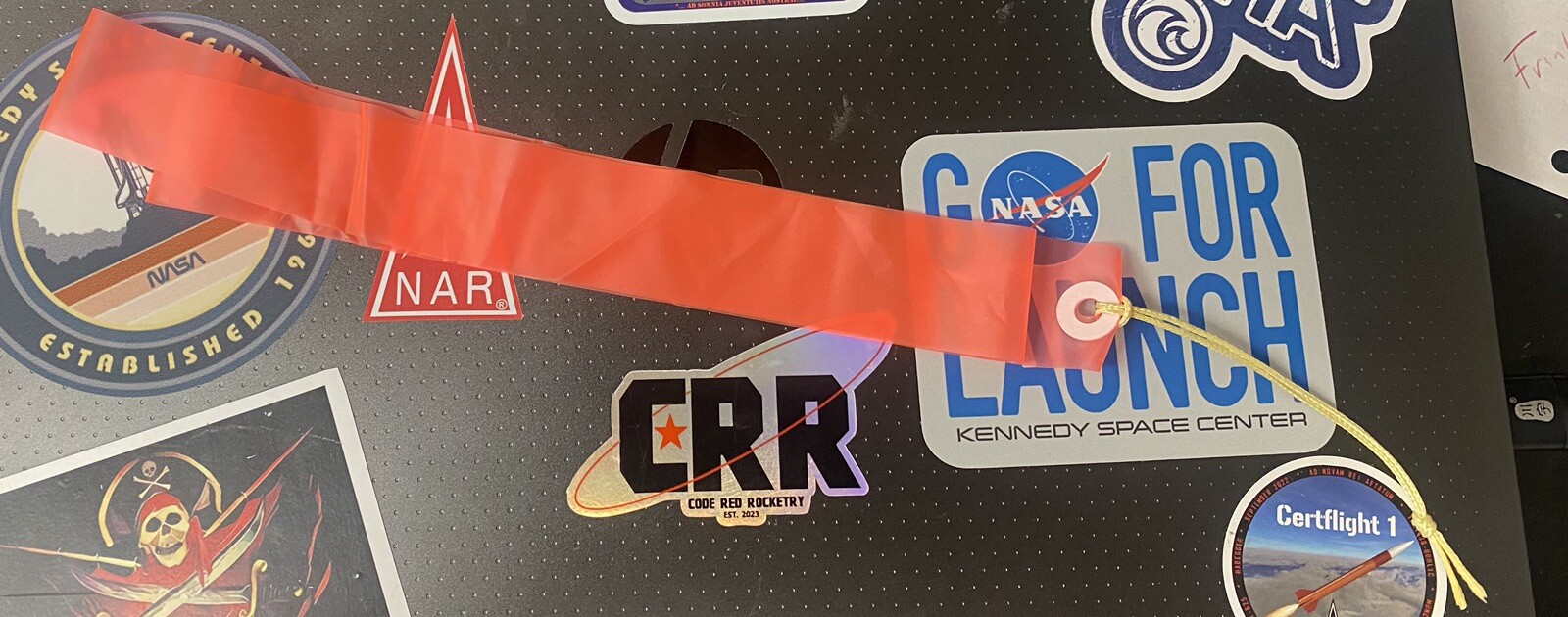 Code Red Rocketry Streamer Recovery Kit-36" Streamer-DAYGLO ORANGE