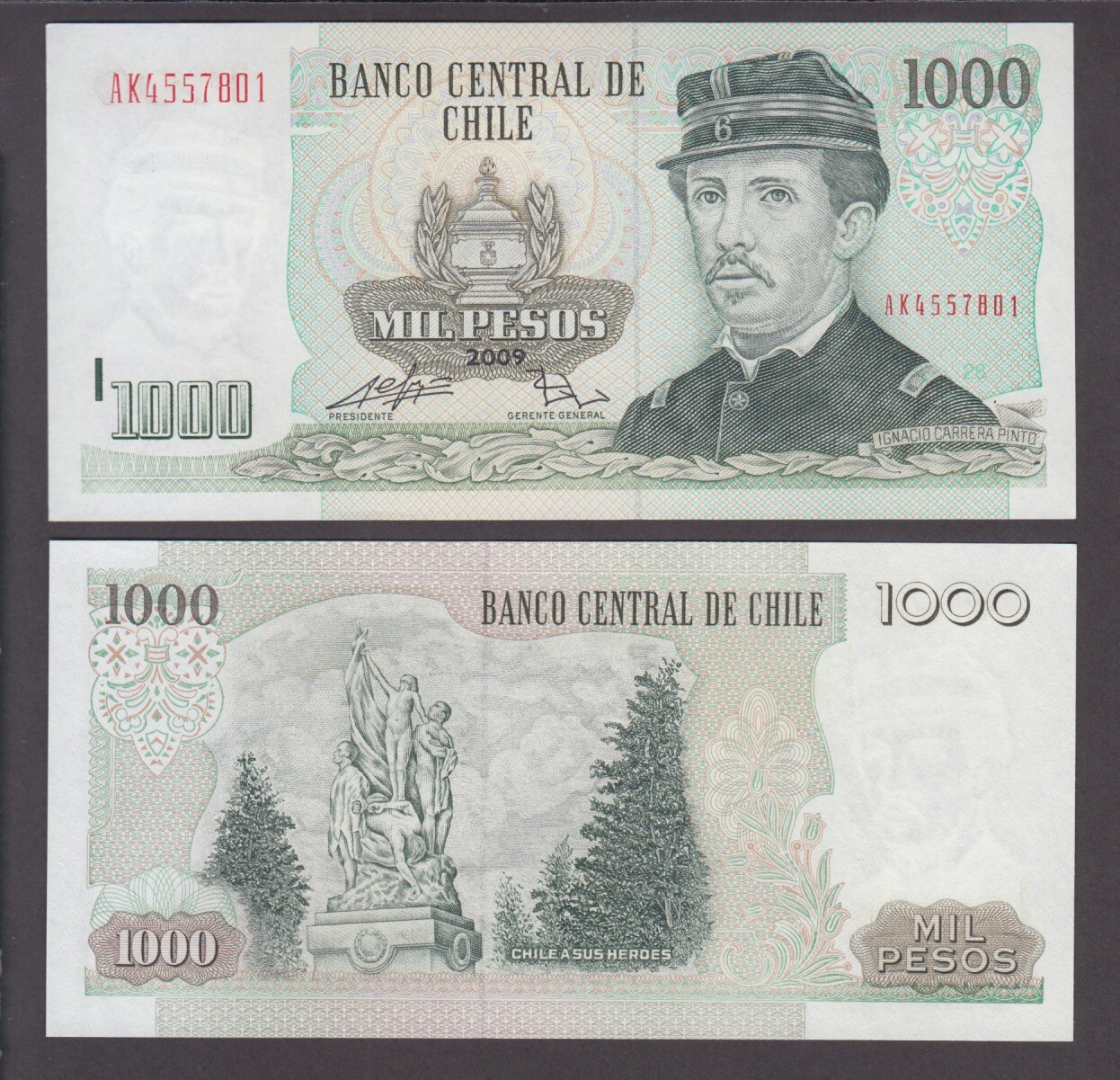 CHILE P.154  1,000 PESOS 2009  UNCIRCULATED  LOW SHIPPING  WE COMBINE 2003