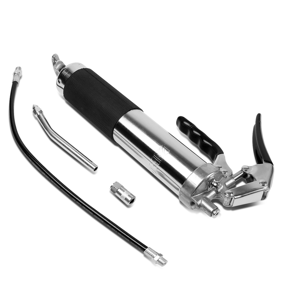 4500 PSI Multipurpose Heavy Duty Solid steel Manual Grease Gun 18" Flexible Hose