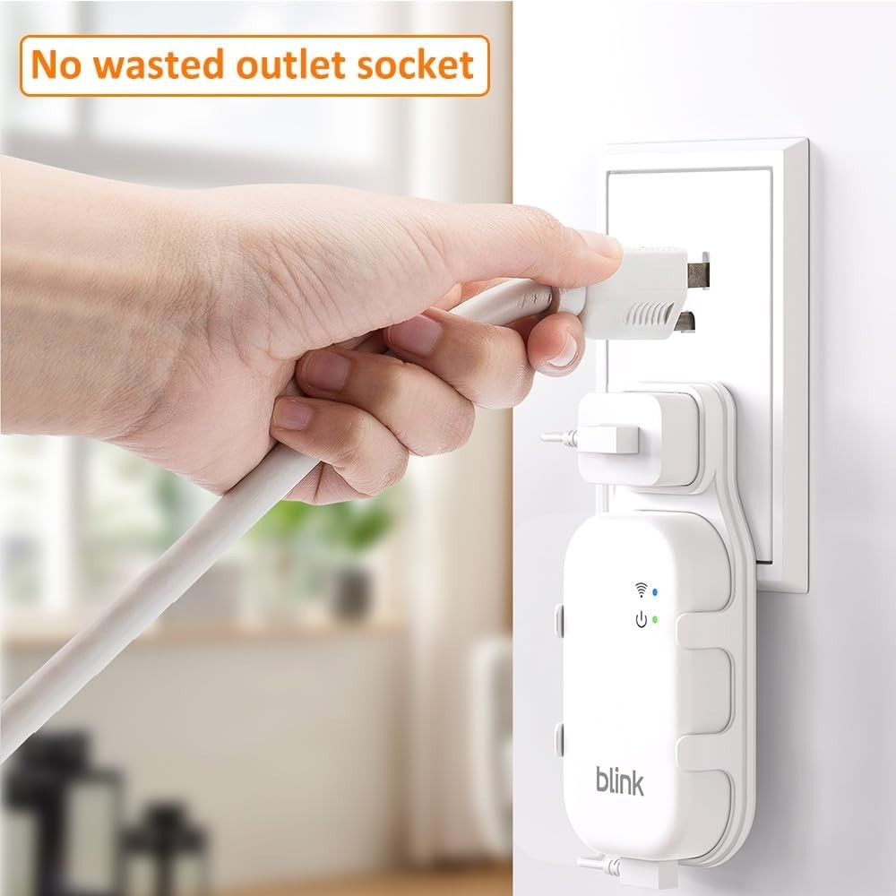 Outlet Mount for Blink Sync Module Core, No Drill Required with Cable Management