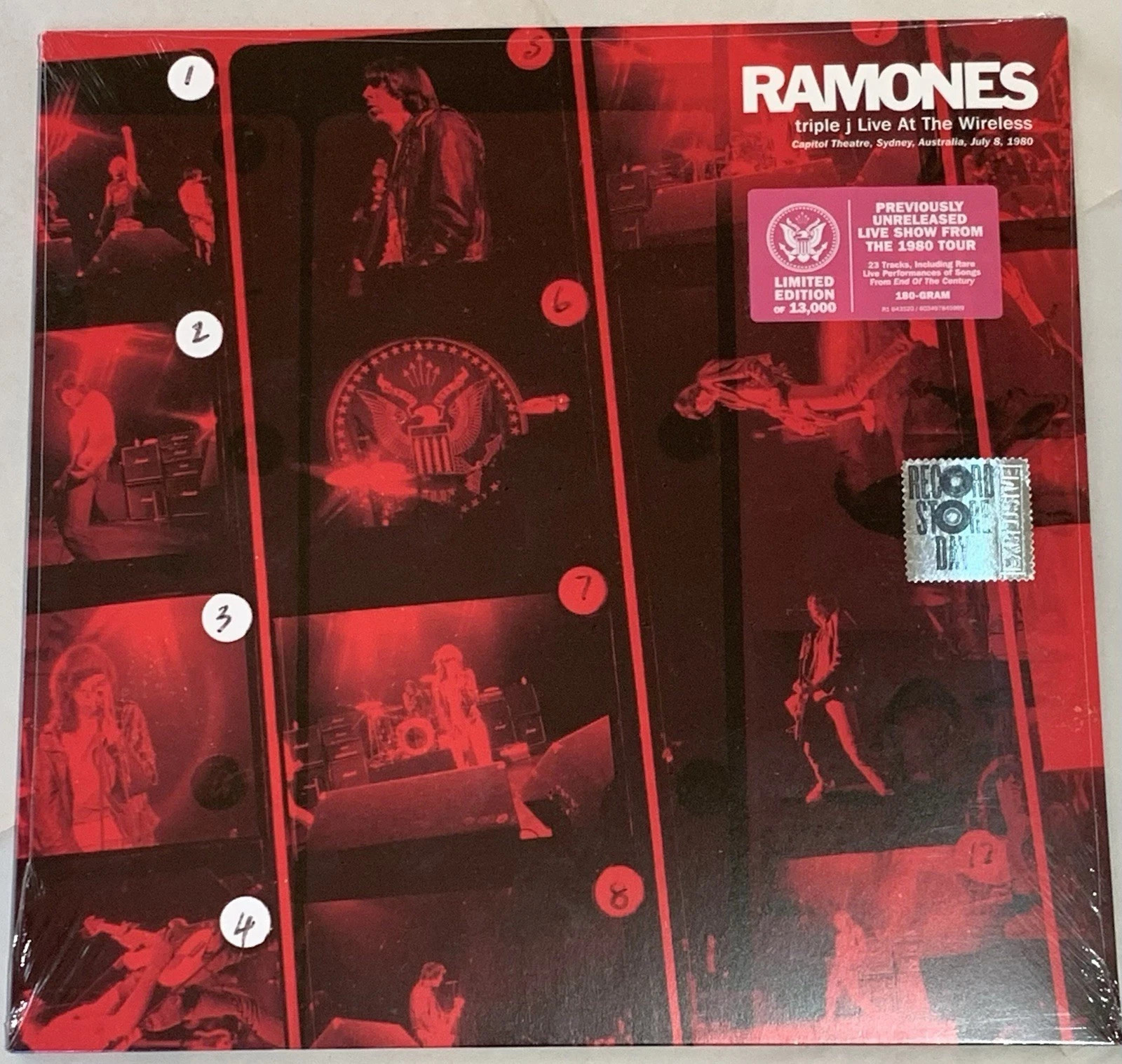Ramones: Triple J Live at the Wireless Capitol Theatre Vinyl 2021 RSD NEW