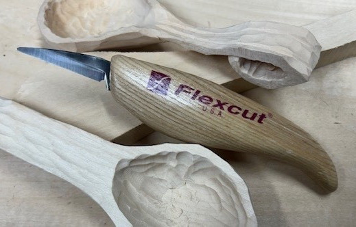 #99- Flexcut 6" Knife Woodcarving Whittling Knife Spoon Starter SHARP  -NEW