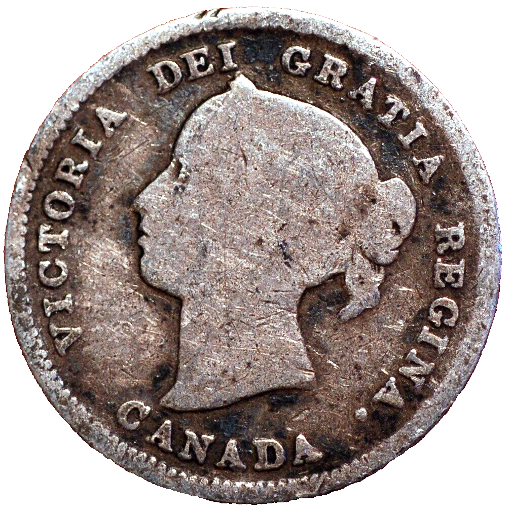 5 cent 1888 Victoria silver Canada KM# 2