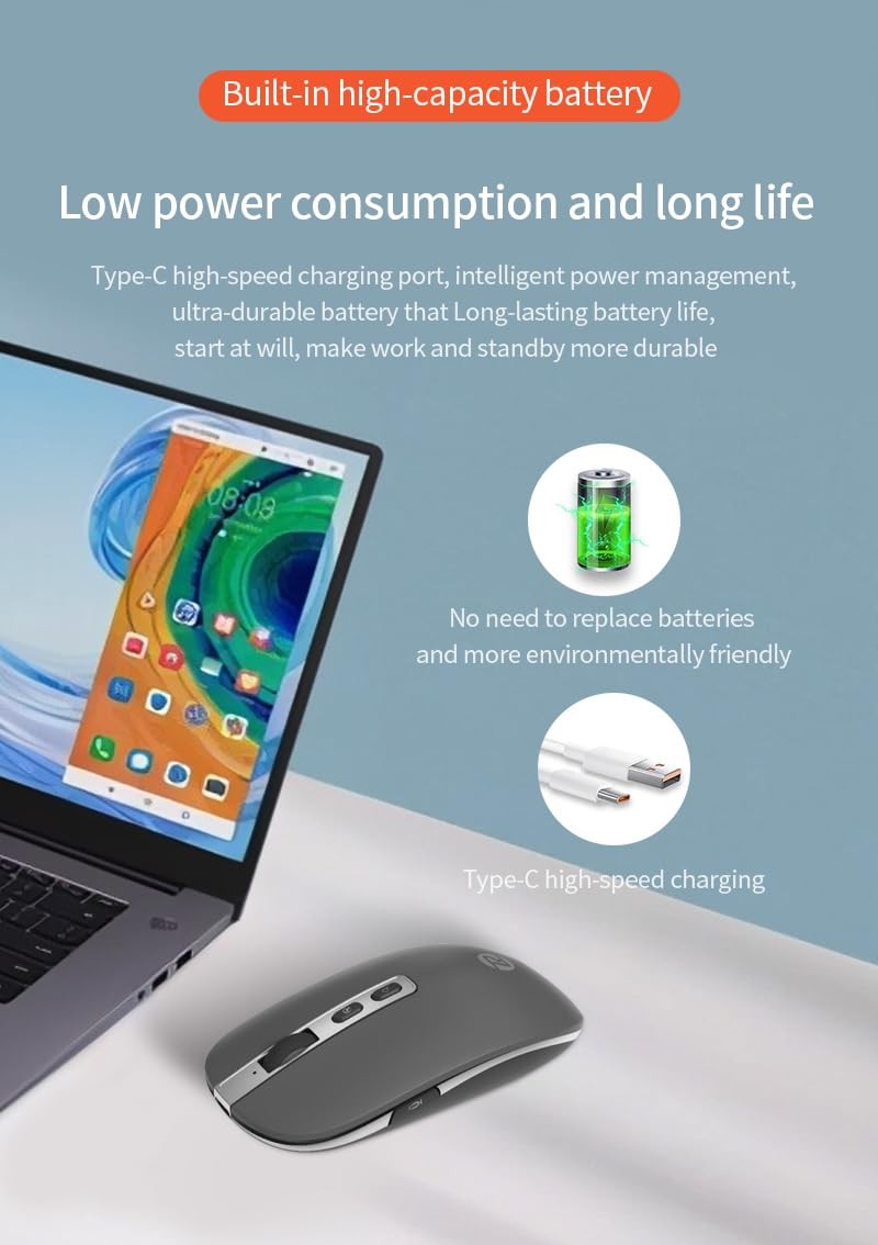 Smart Voice Typing Wireless Bluetooth Mute Mouse