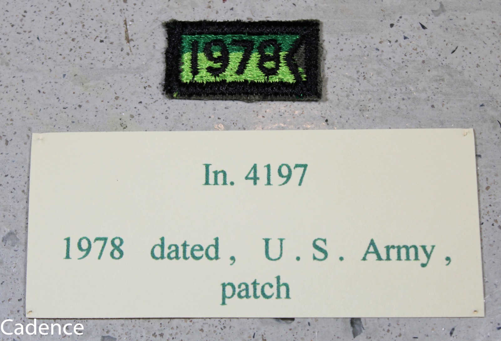 US Vietnam Era 1978 Armored Flag Date Tab Patch B483