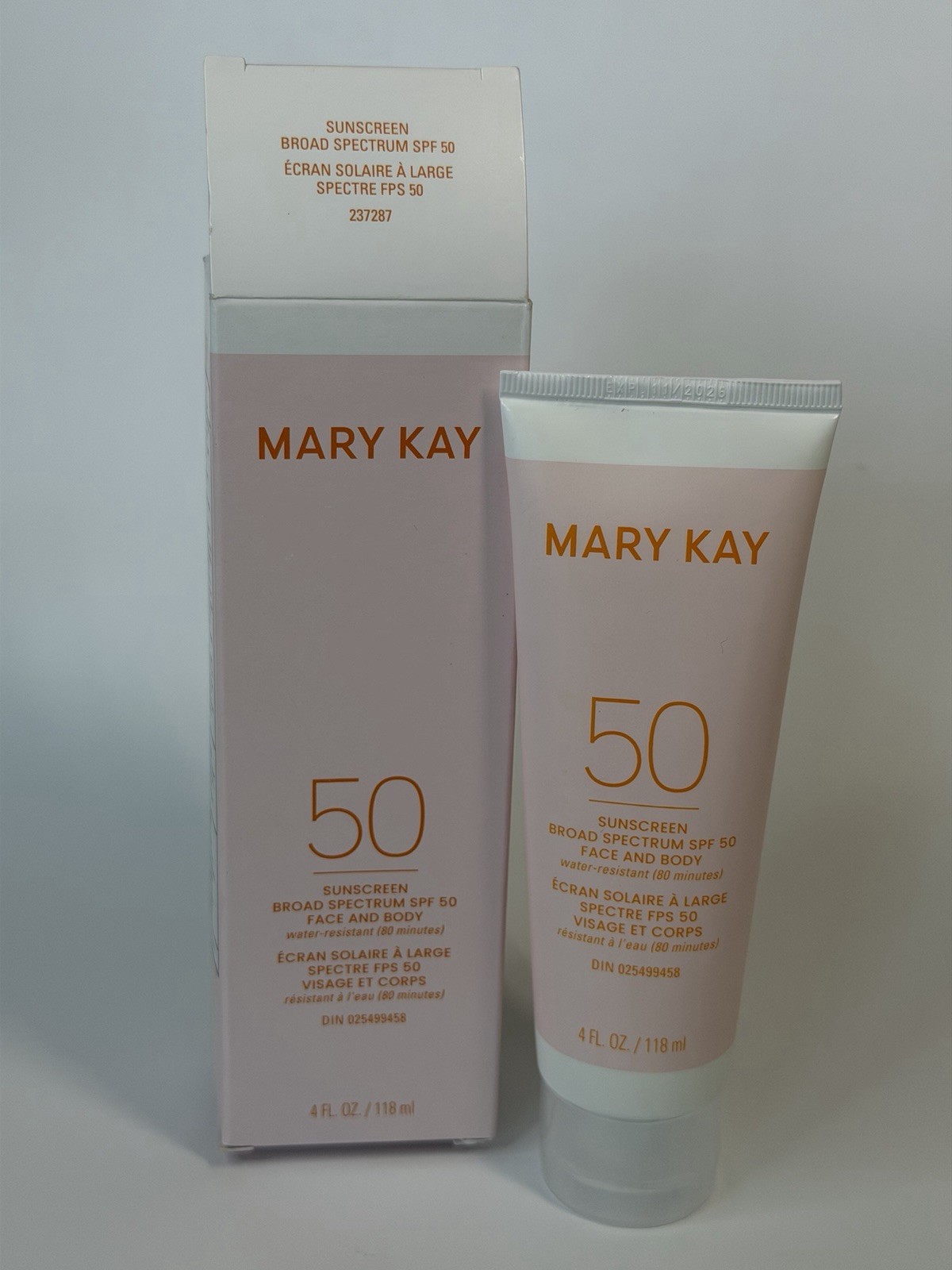 Mary Kay Sunscreen Broad Spectrum SPF 50 4.0 Oz. #237287 NIB Face Body