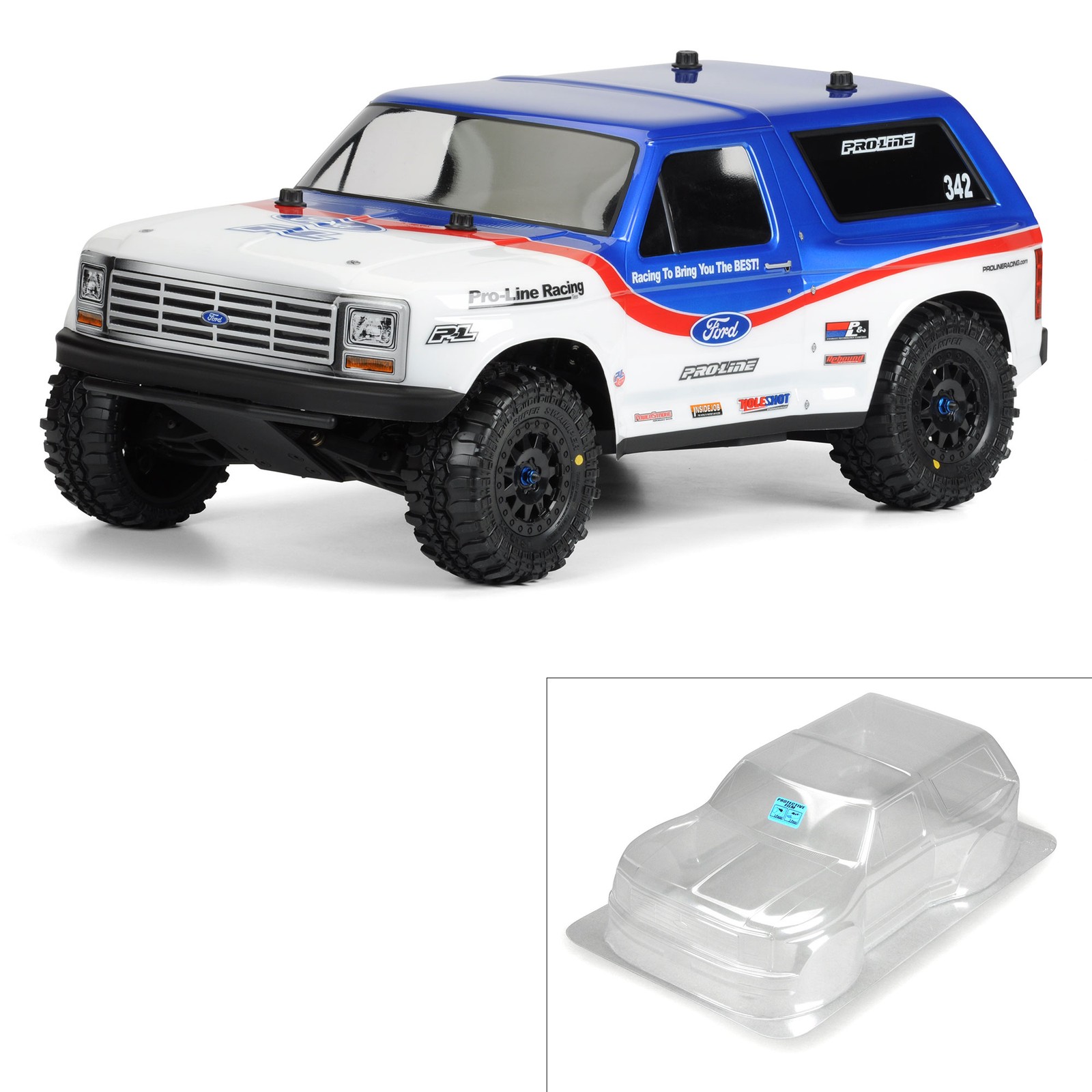 Pro-Line Racing 1981 Ford Bronco Clear Body  PRO-2 SC SLH PRO342300 Car/Truck