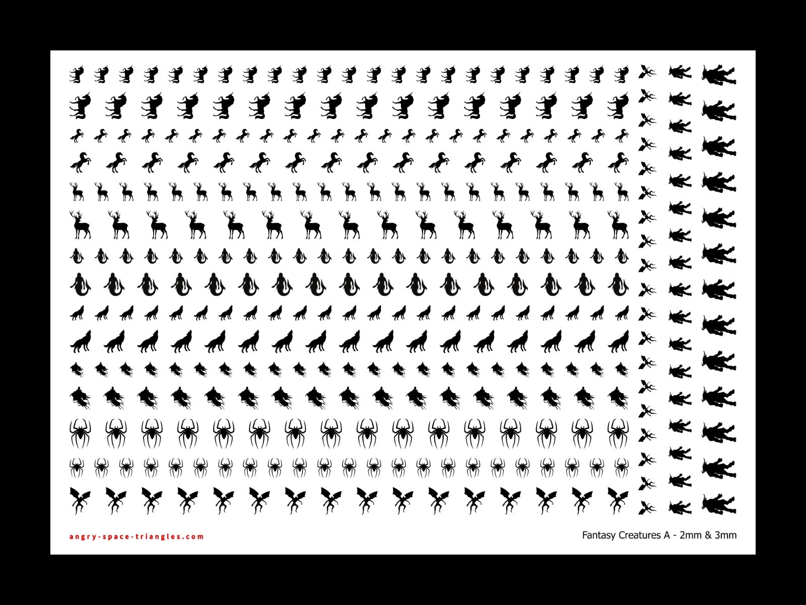 Fantasy Decals Water Transfers - Various Sizes