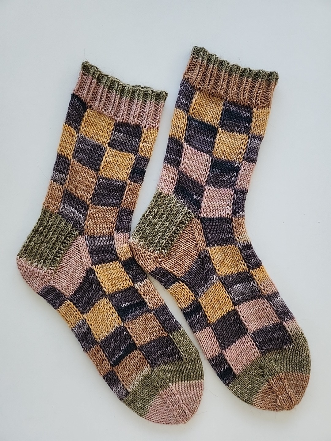 Hand Knitted Wool Socks Size 4-7  #73