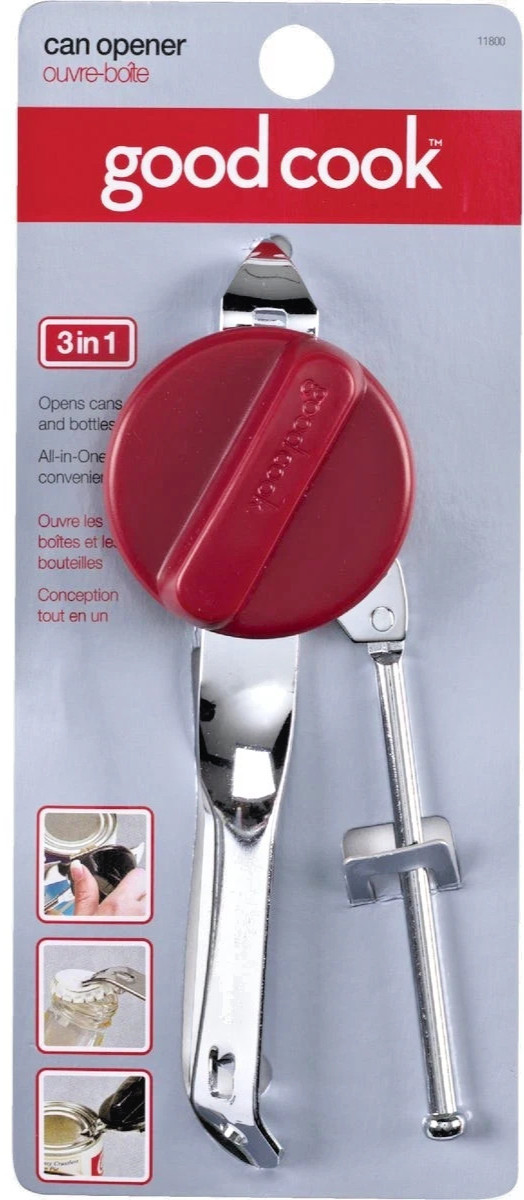 Goodcook 3 in 1 Can Opener 11800 Goodcook 11800 All in One 076753118002 Red