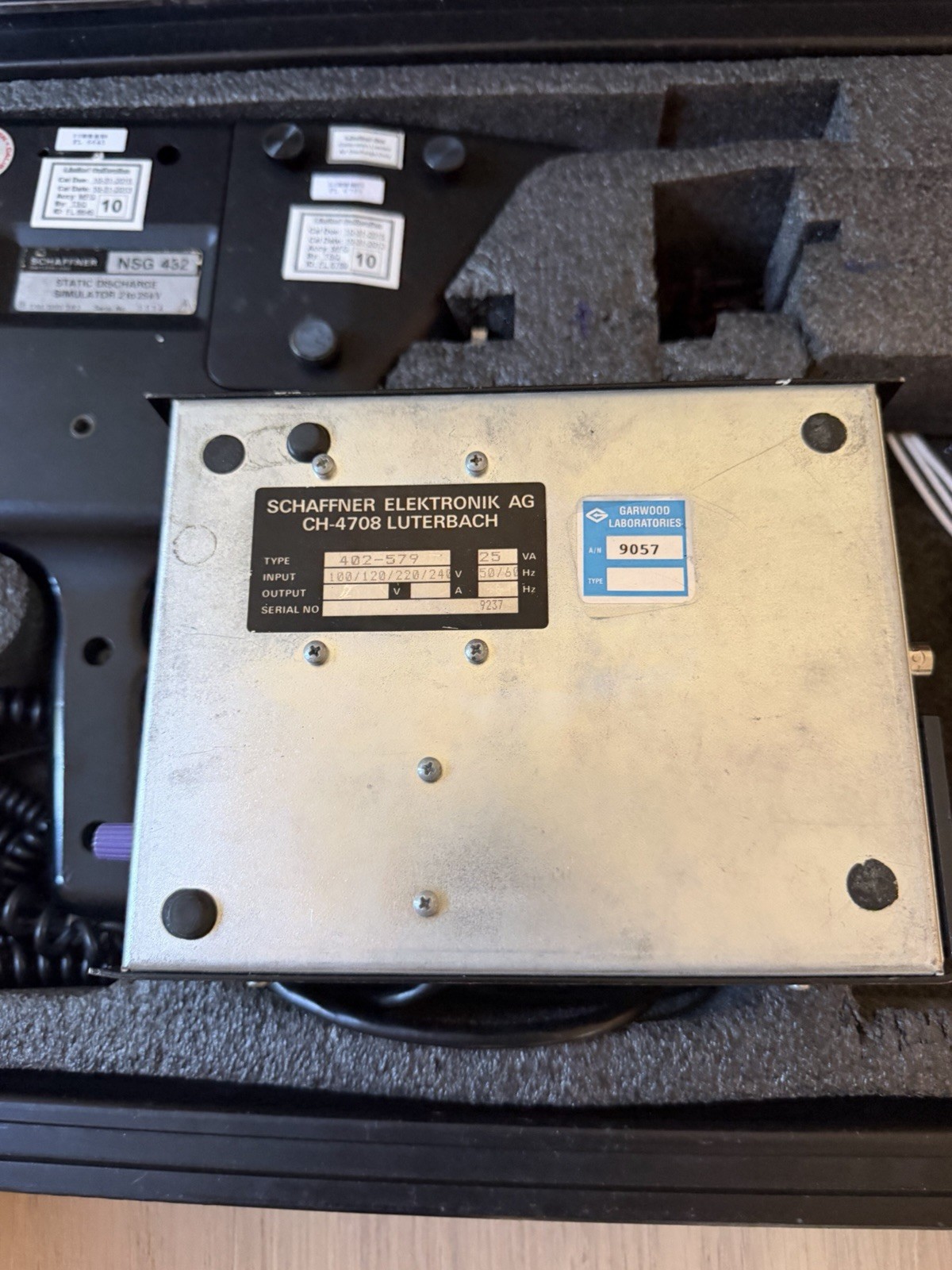 Schaffner NSG432 Electrostatic Discharge Simulator with Accessories