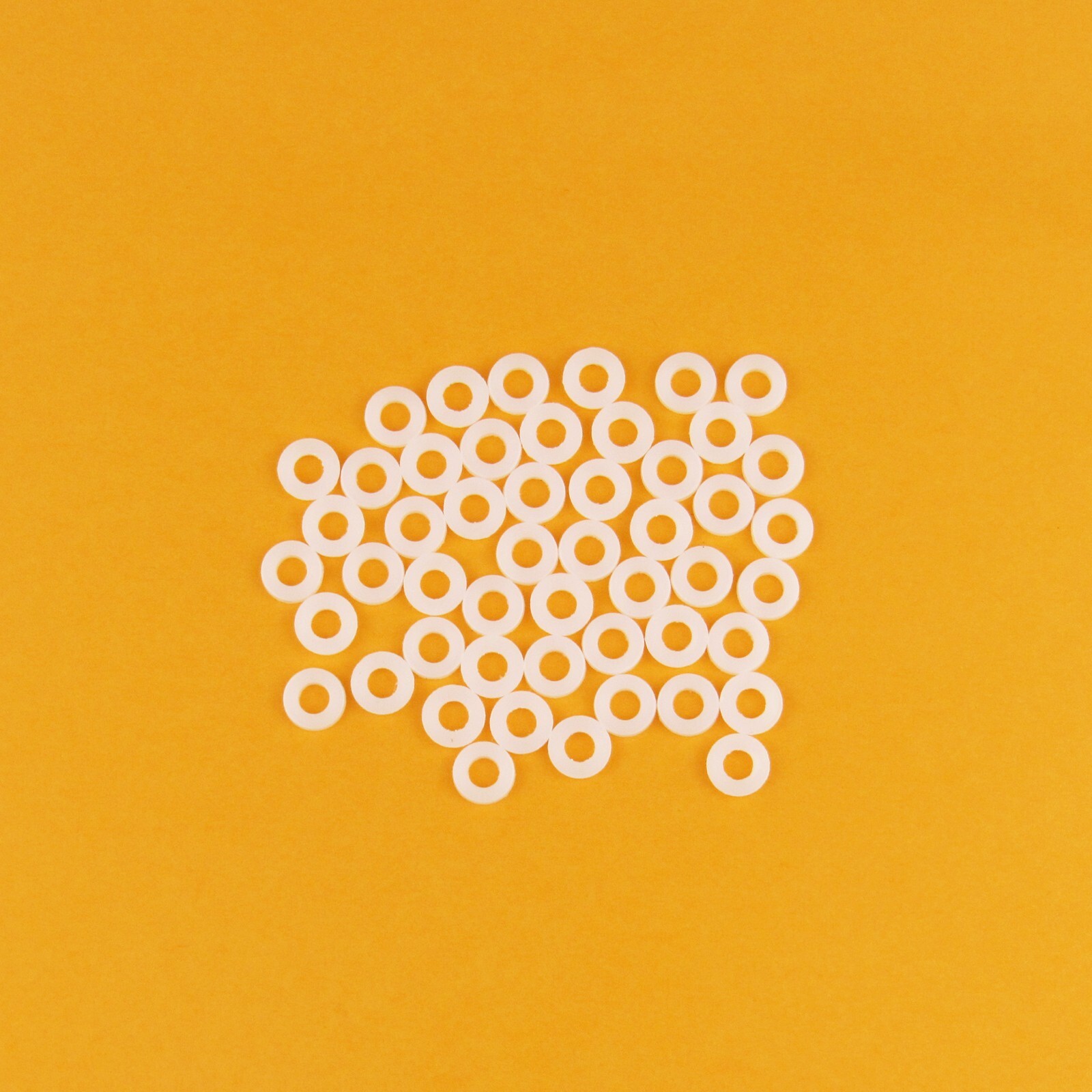 50 PCS NEW Drum Tension Rod Nylon Washers WHITE