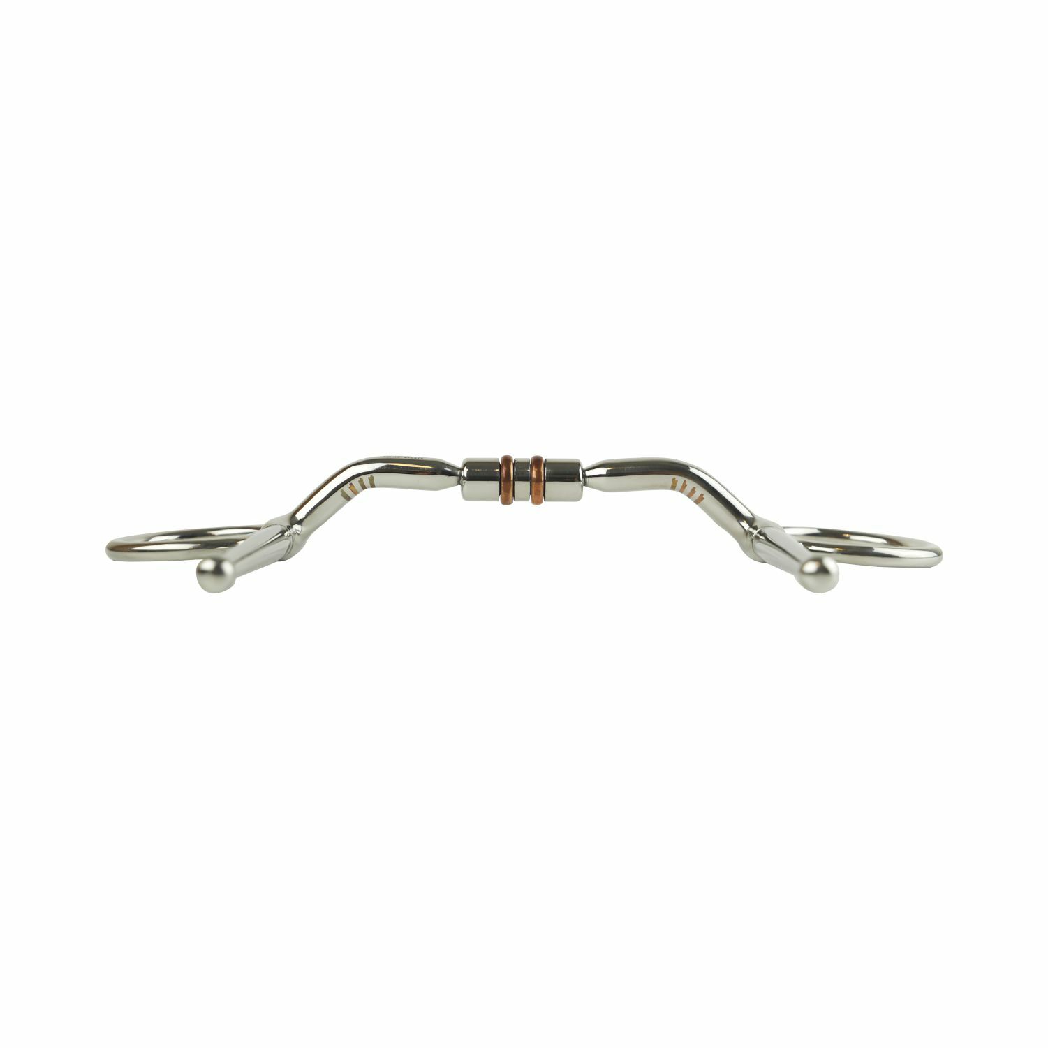 AK Full Cheek Horse Riding Bit Rotary Double Cooper Roller Snaffle Bit