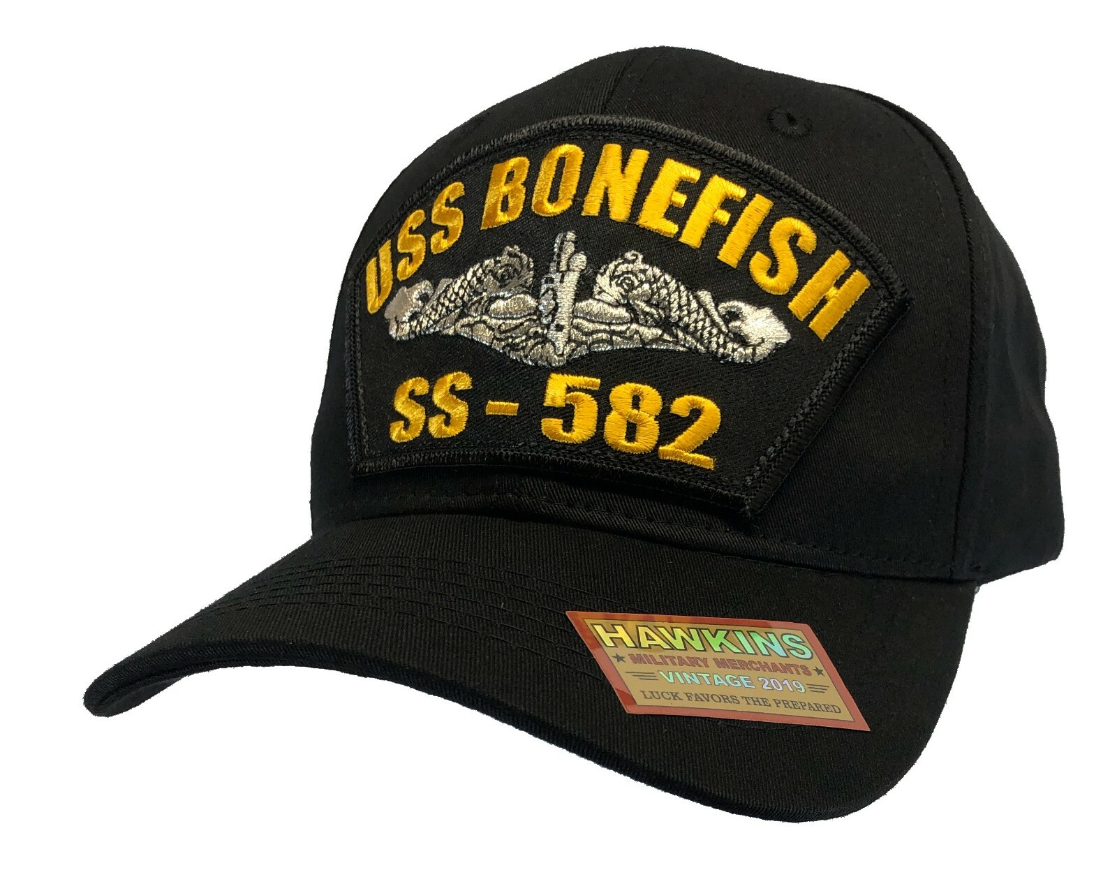 USS Bonefish SS 582 Hat  (CLASSIC PATCH DESIGN)