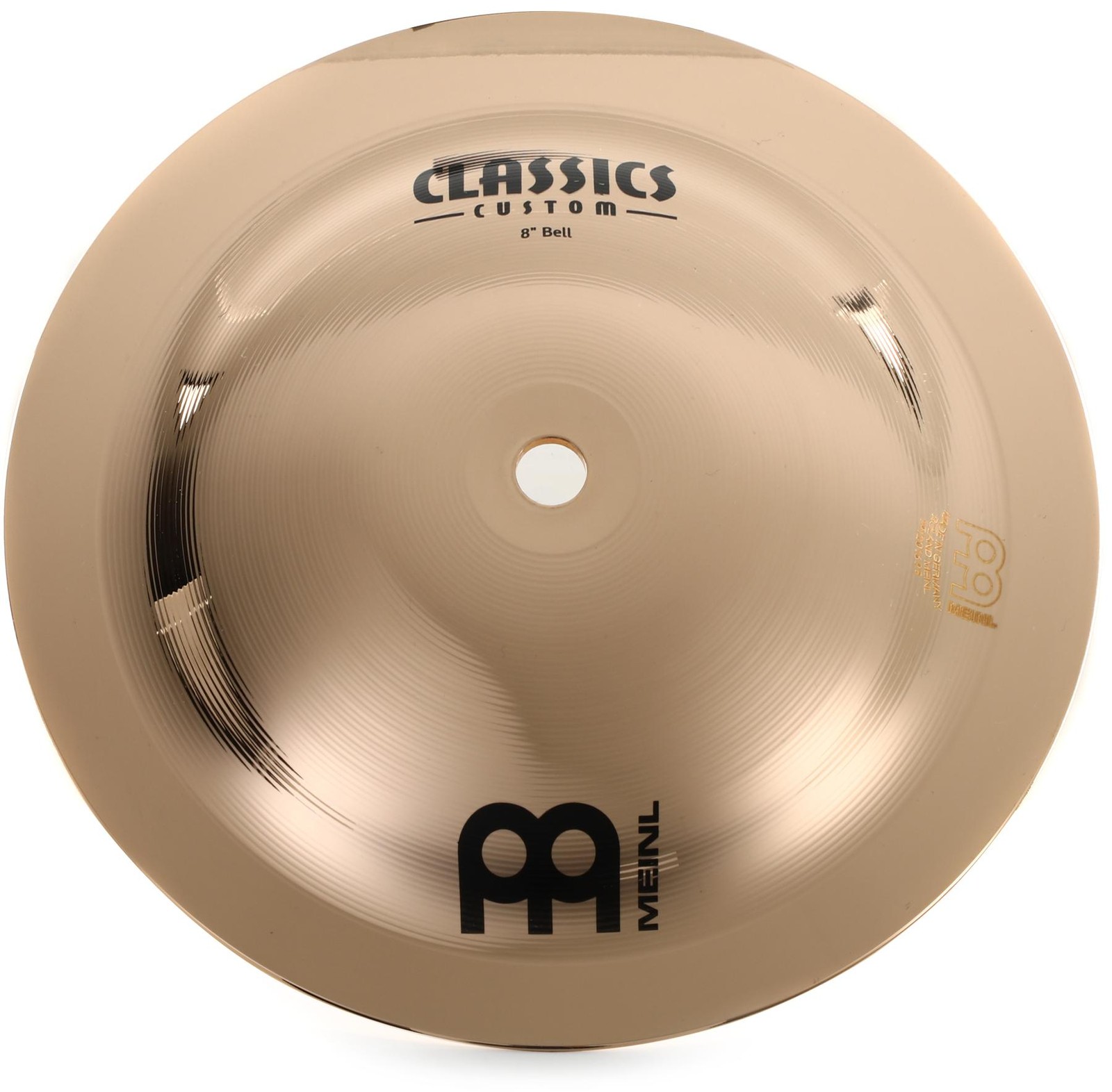 Meinl Cymbals 8 inch Classics Custom Bell Cymbal (2-pack) Bundle