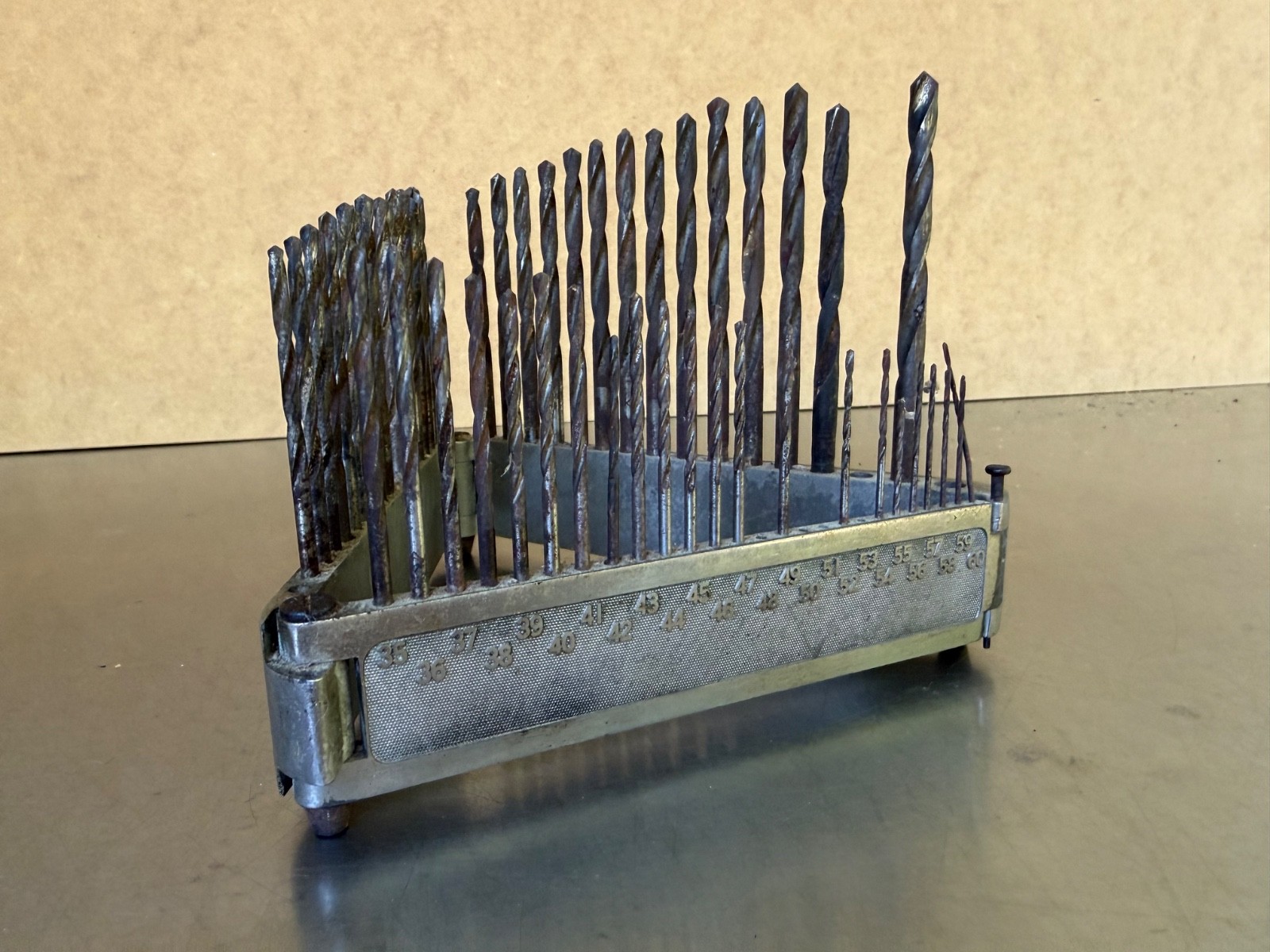 Morse Twist Drill and Machine Co. Folding Bit Holder Stand Index
