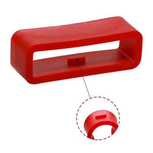 Watch Strap Holder Loop Replacement - Silicone Watch Band Loop Wine Red