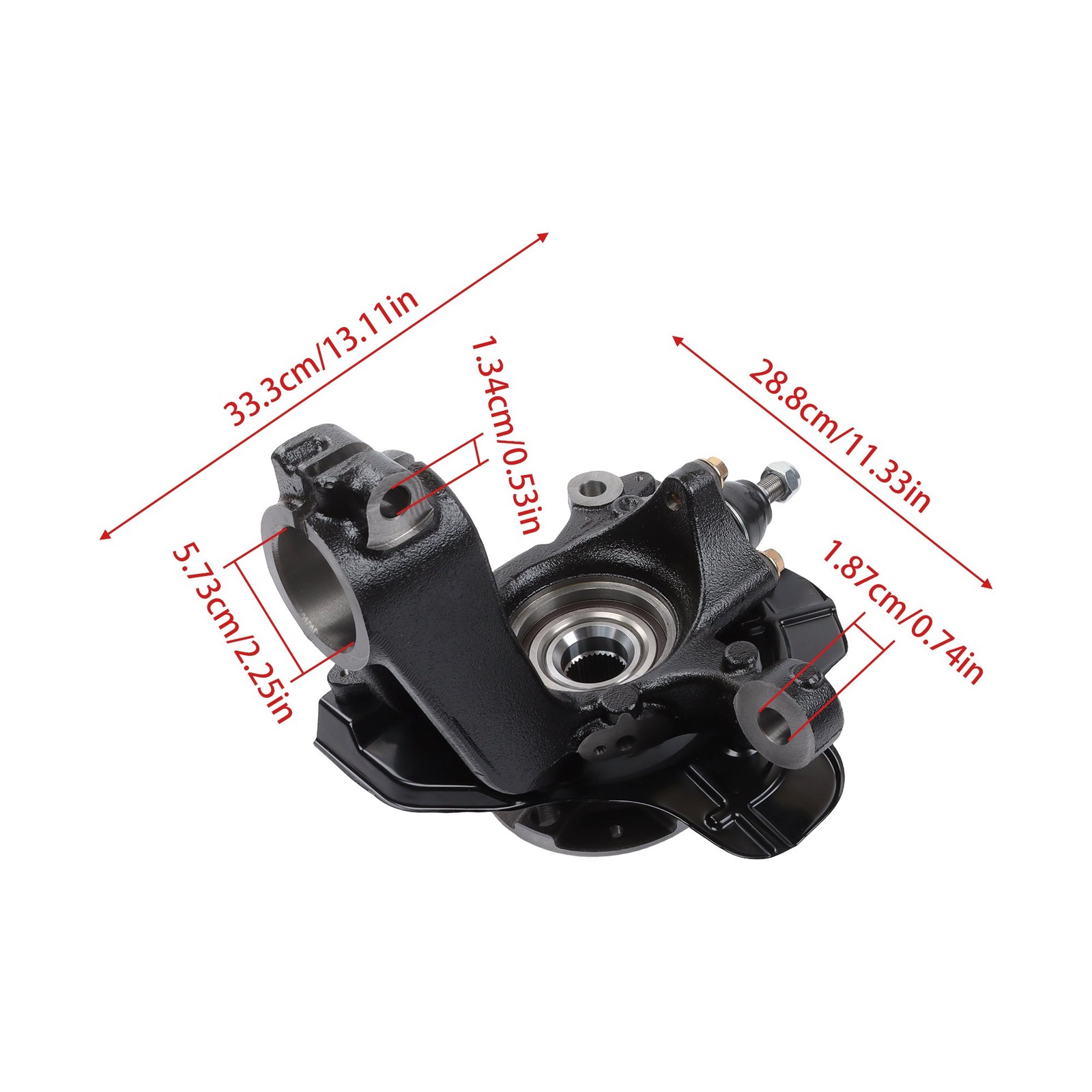 For Ram ProMaster 2014-2020 2Pcs Front LH & RH Steering Knuckle & Hub Bearing