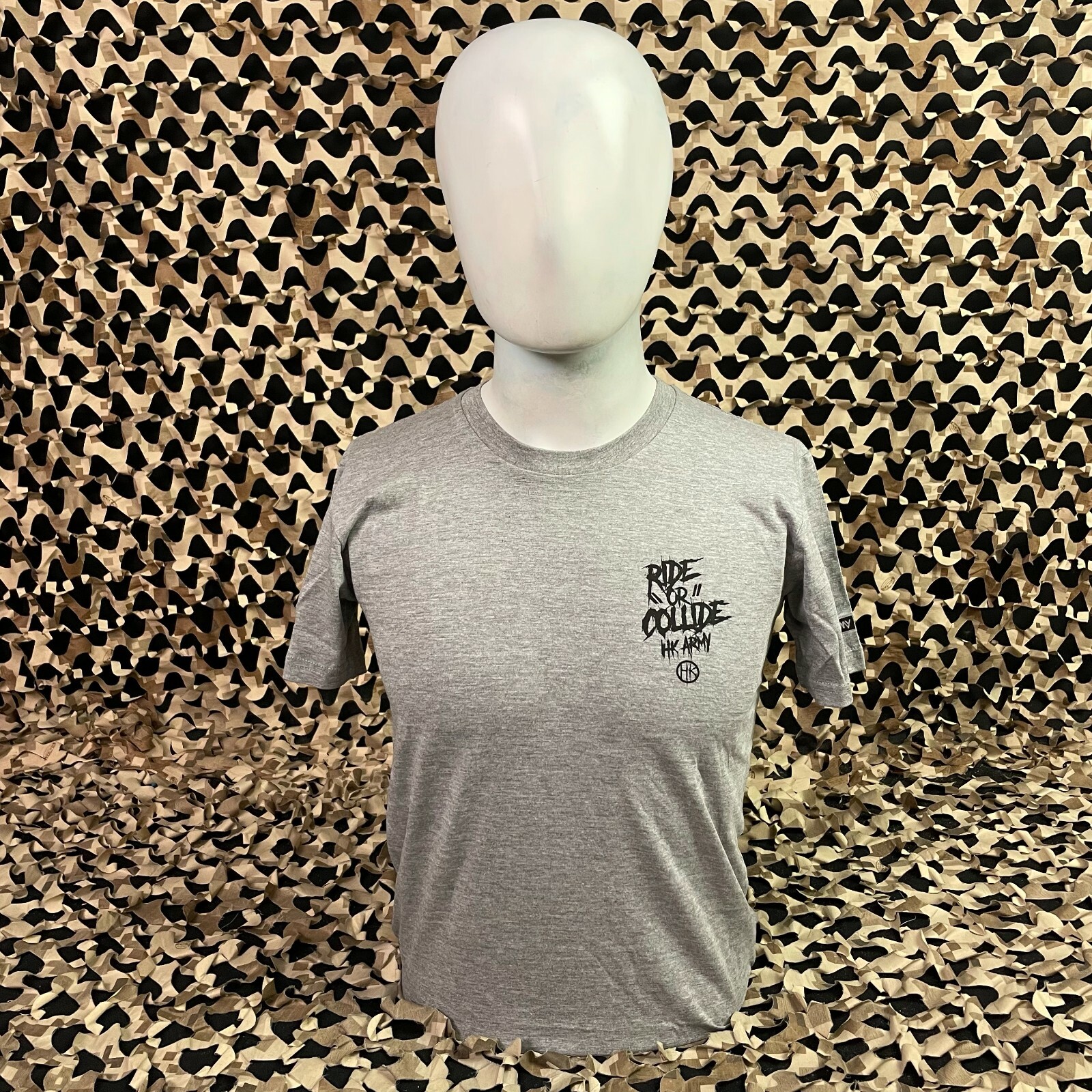NEW HK Army Ride Paintball T-Shirt - Heather Grey - Small