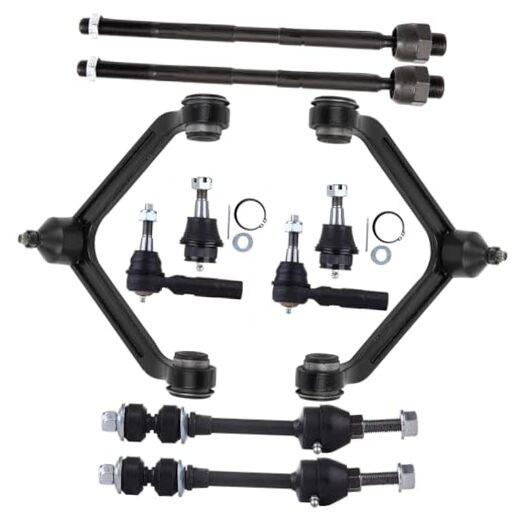 10PCS Suspension Kit - Front Control Arm Ball Joint Tie Rod End Sway Bar End