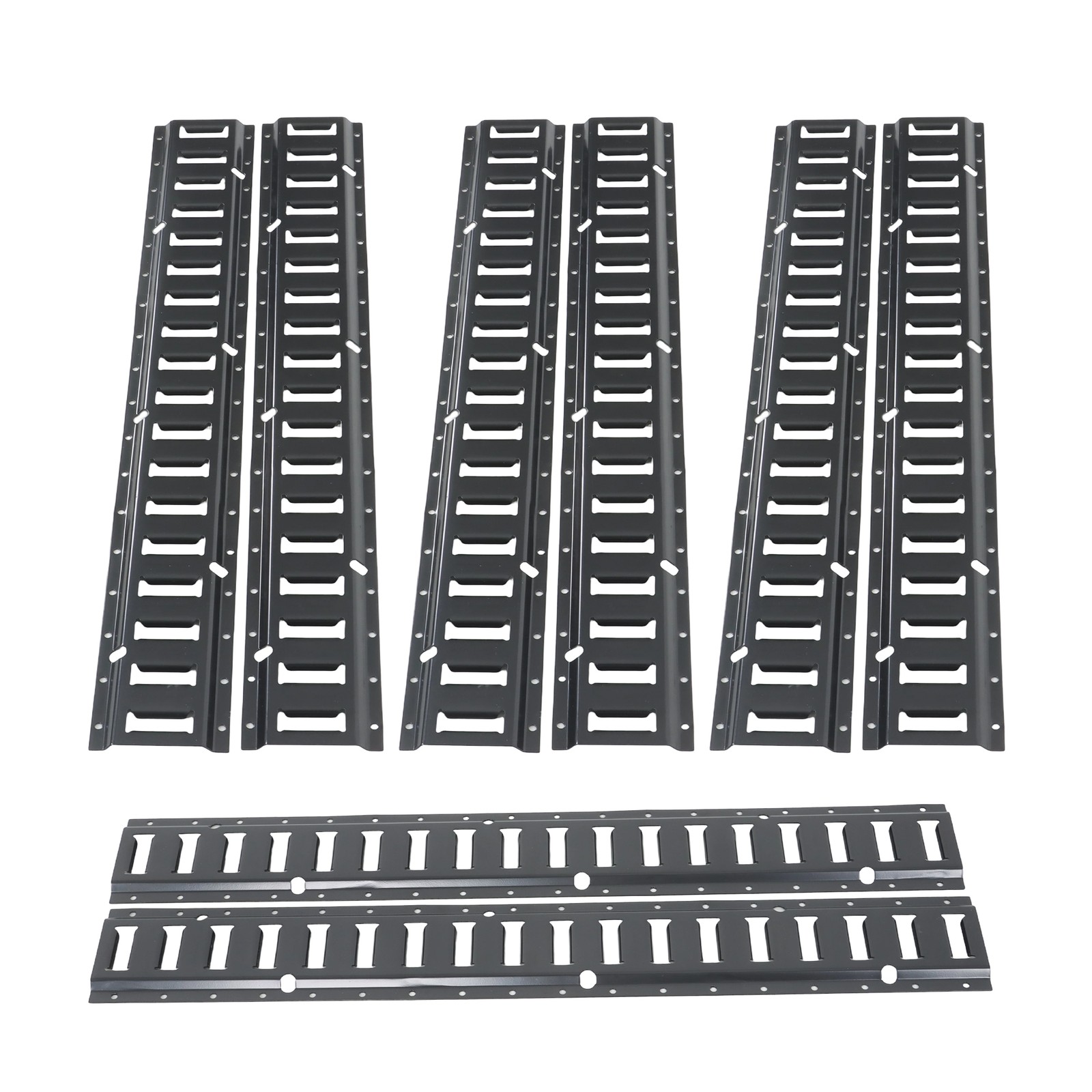 8 Pack Enclosed Trailer 3ft Powder-Coated Steel E Track Rails Tie Down