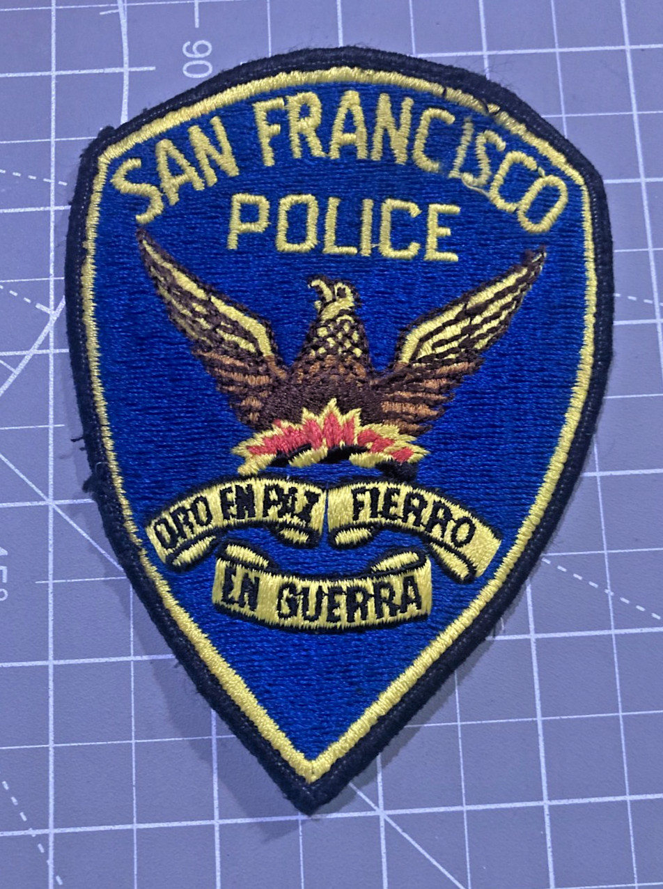 SAN FRANCISCO CALIFORNIA POLICE SHOULDER PATCH