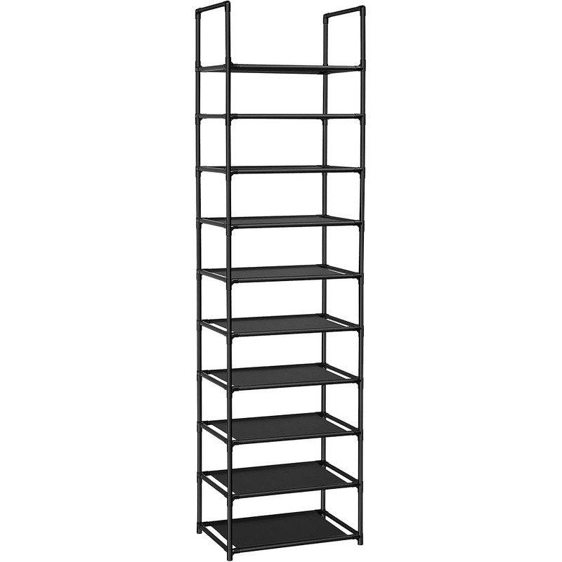 Durable 10 Tier Shoe Rack Space Saver Waterproof Storage Organizer Easy Assembly