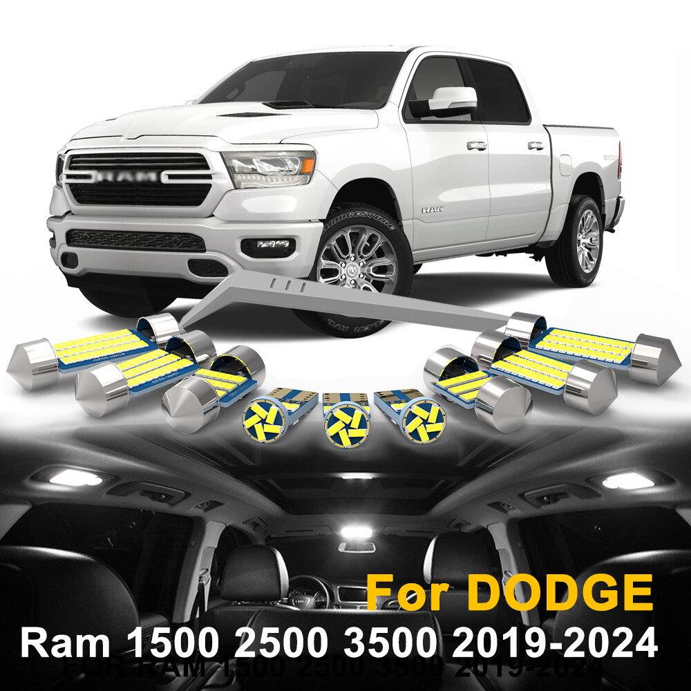 LED Light Kit for 2019-2023 2024 Ram 1500 2500 3500 Interior Bulb Package 17PCS