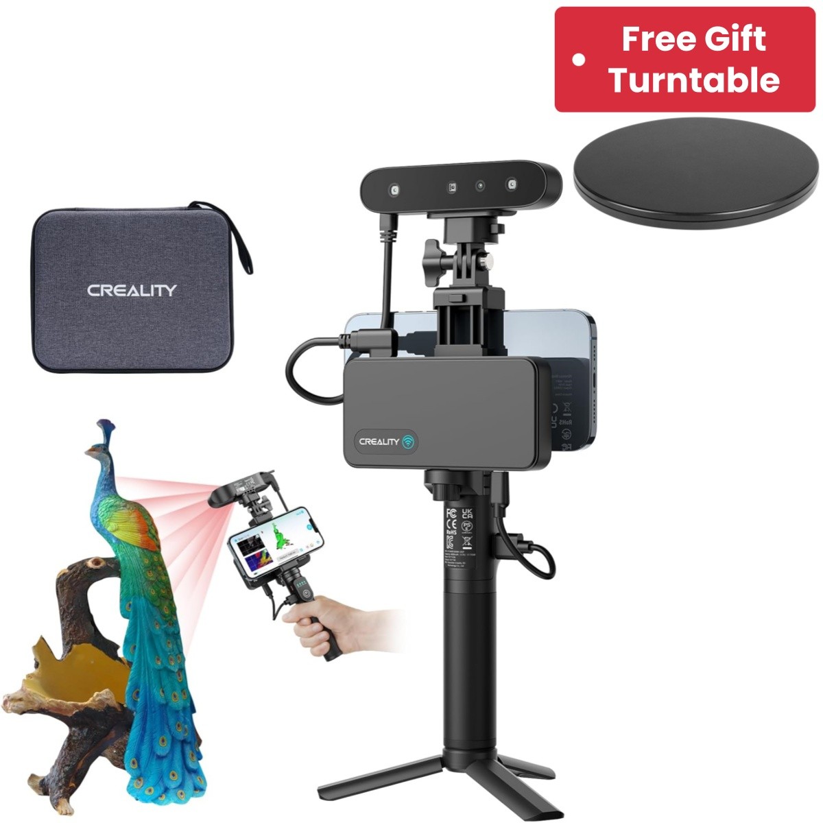 Creality CR-Scan Ferret Pro 3D Scanner Fast Scan Portable for iOS Mac Windows