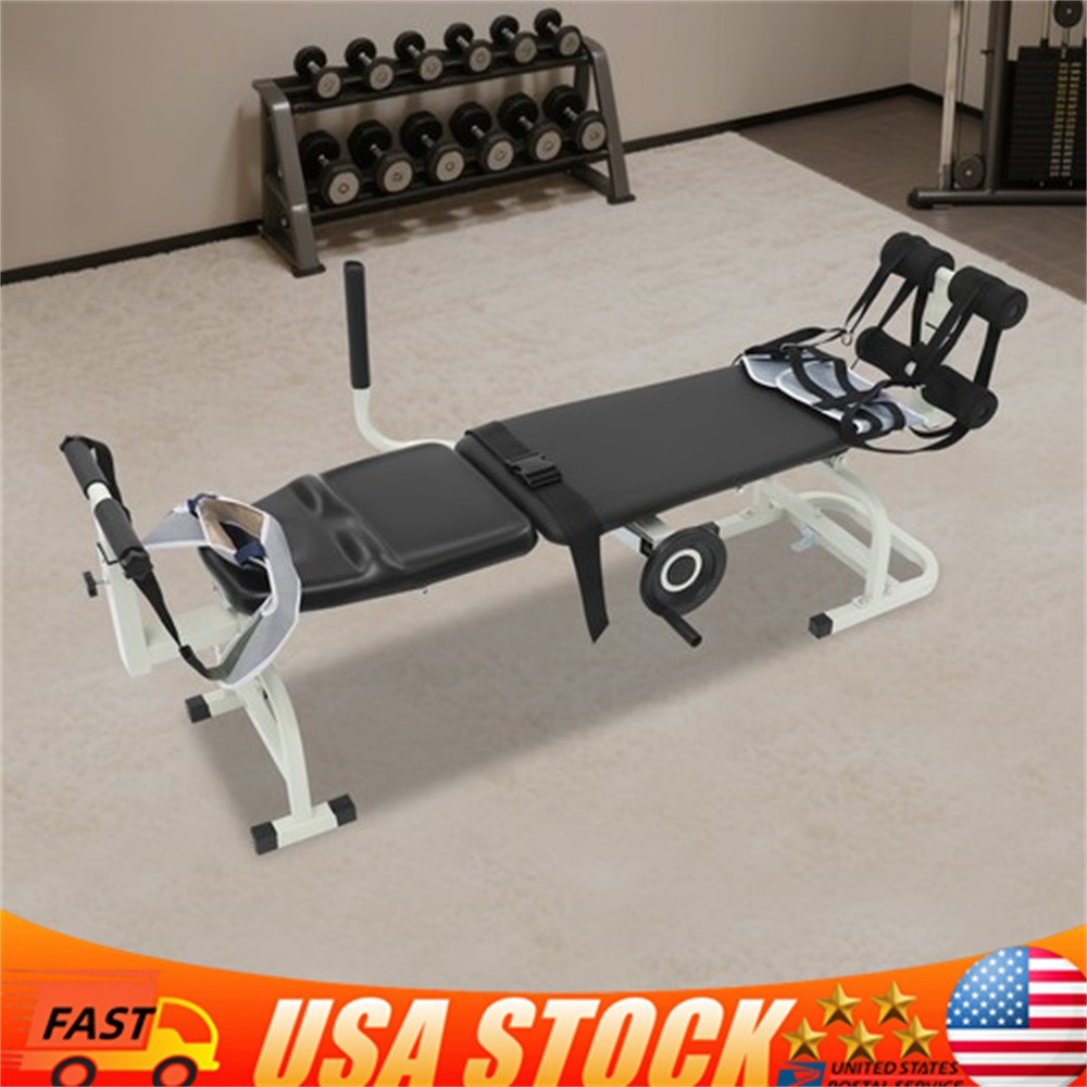Traction Table Cervical Lumber Spine Back Stretcher Board Traction Bed 330lbs