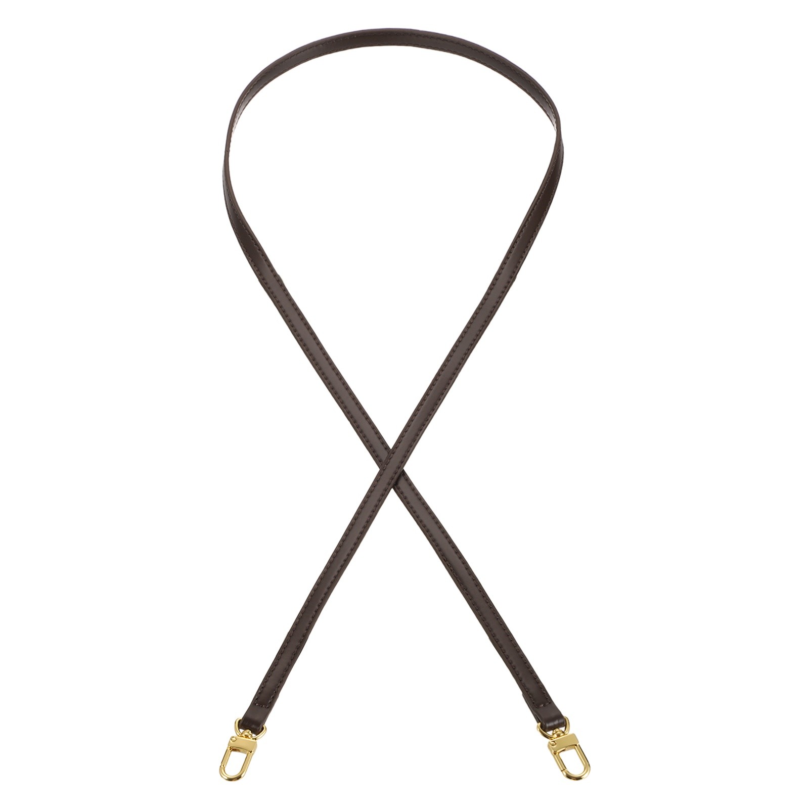 Genuine Leather Purse Strap, 47.2x0.39 Inch Shoulder Bag Strap, Brown