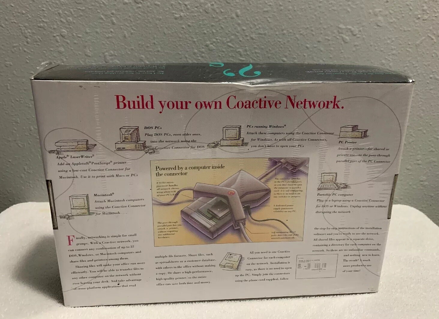 New Sealed COACTIVE NETWORK CONNECTOR for DOS/windows