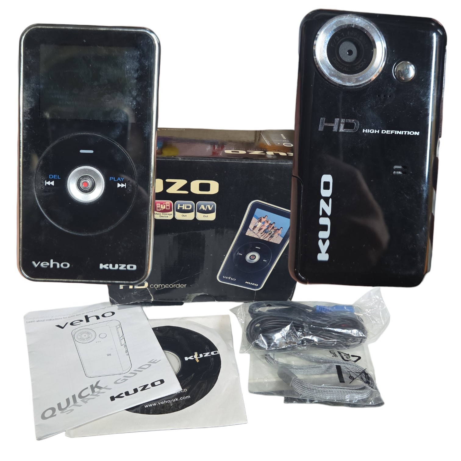 Veho Kuzo VCC-007 HD Camcorder - Compact Video Recorder - Tested (Boxed)