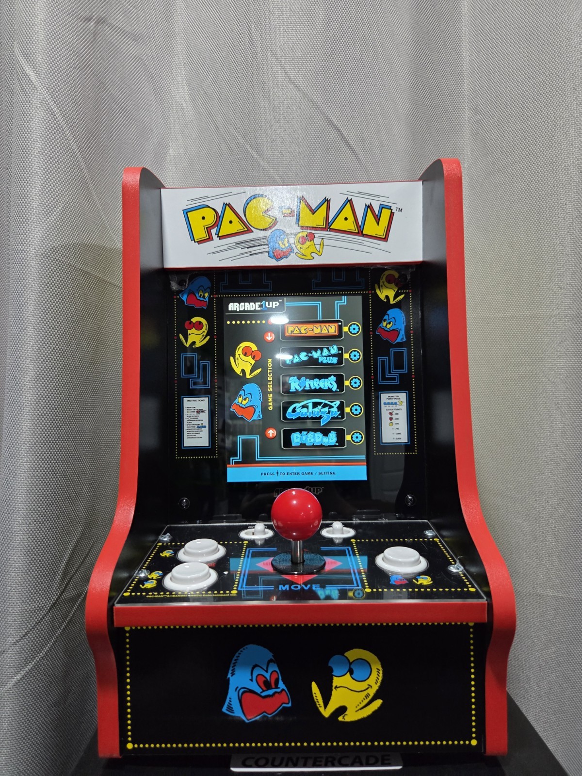 Arcade1Up Pac-Man Countertop Arcade Machine Tested & Working CIB Complete In Box