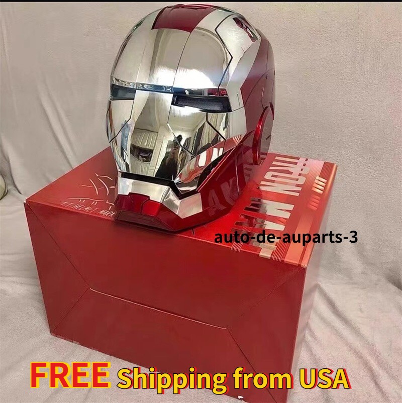 Autoking Iron Man Helmet MK5 1/1 Voice-controlled Mask Transform Cosplay Prop US