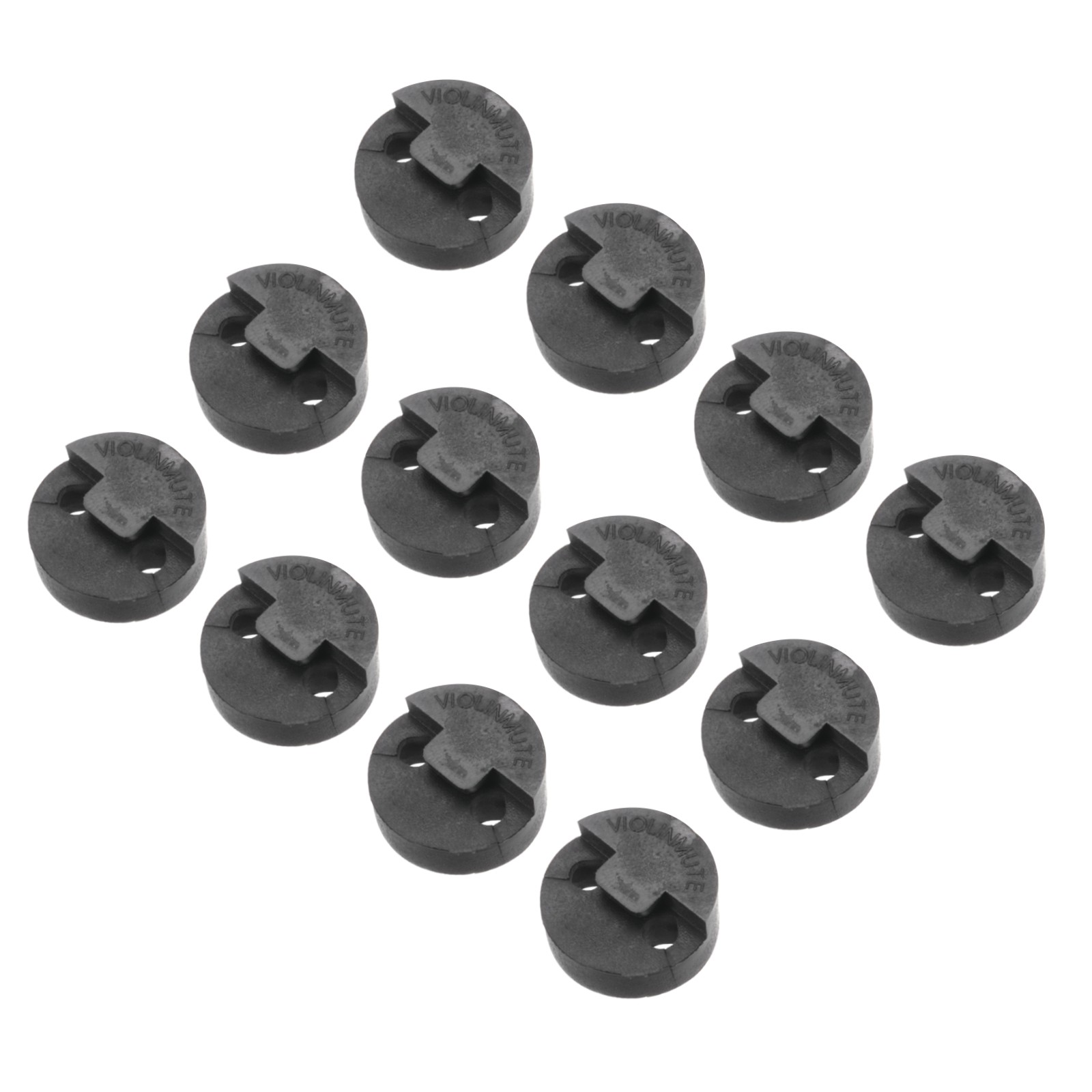12 Pack 4/4 Violin Mute Violin Practice Mute Round Style Red for Volume Control