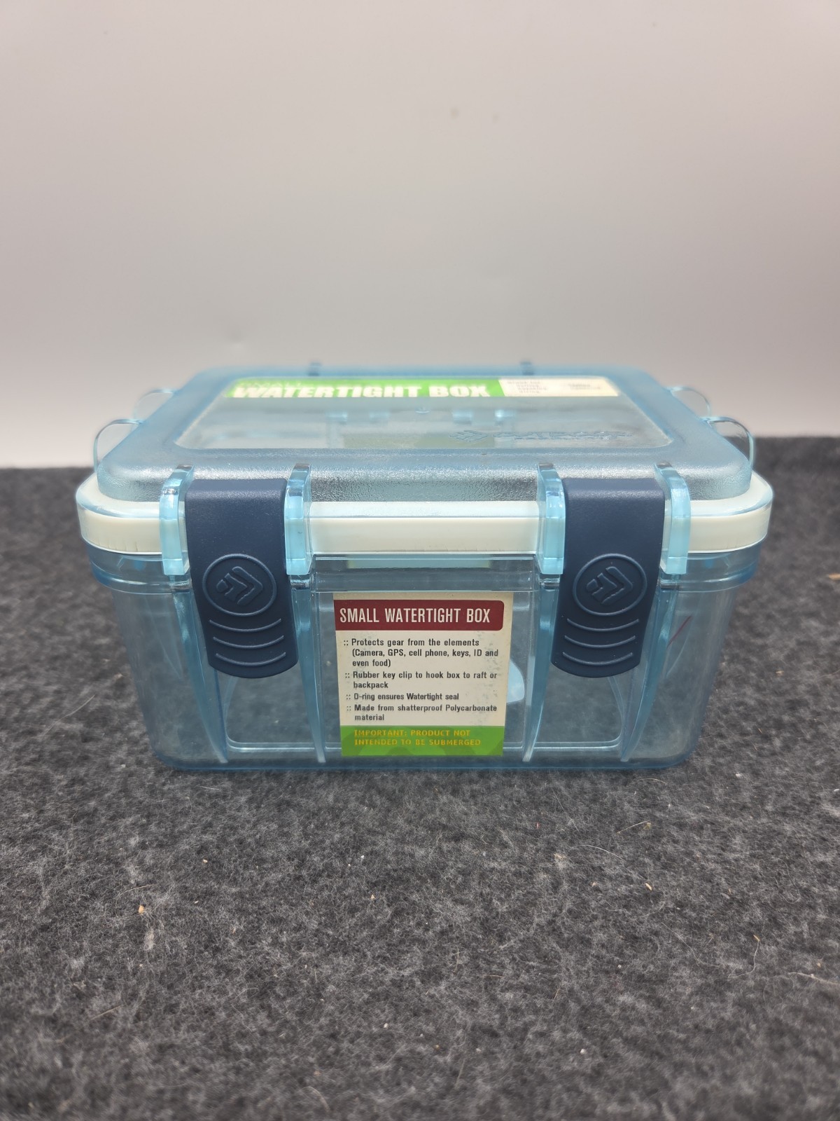 Outdoor Products - Watertight Box Small, Clear blue.