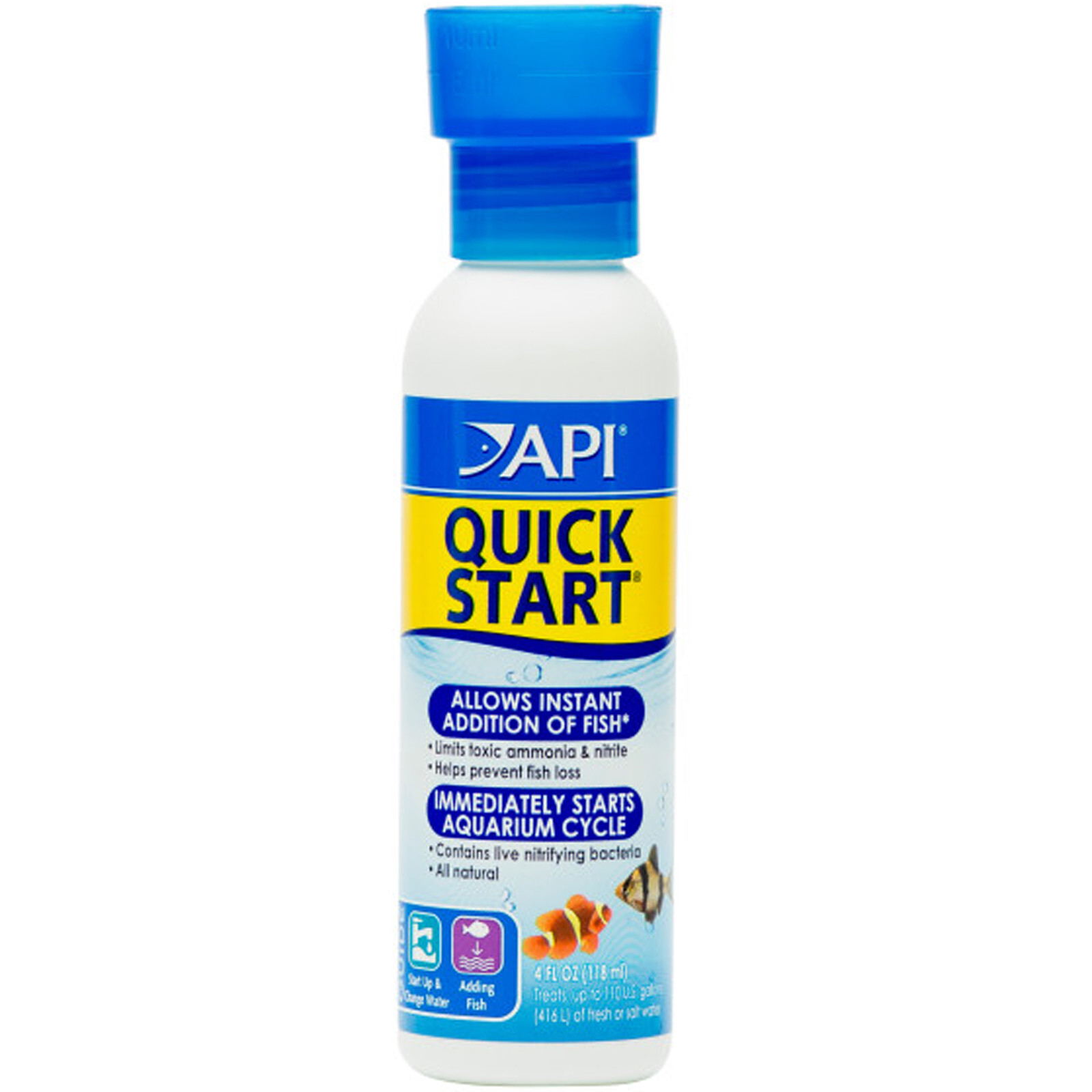 API Quick Start 4oz Natural Fast Aquarium Cycle for Marine and Freshwater Tanks