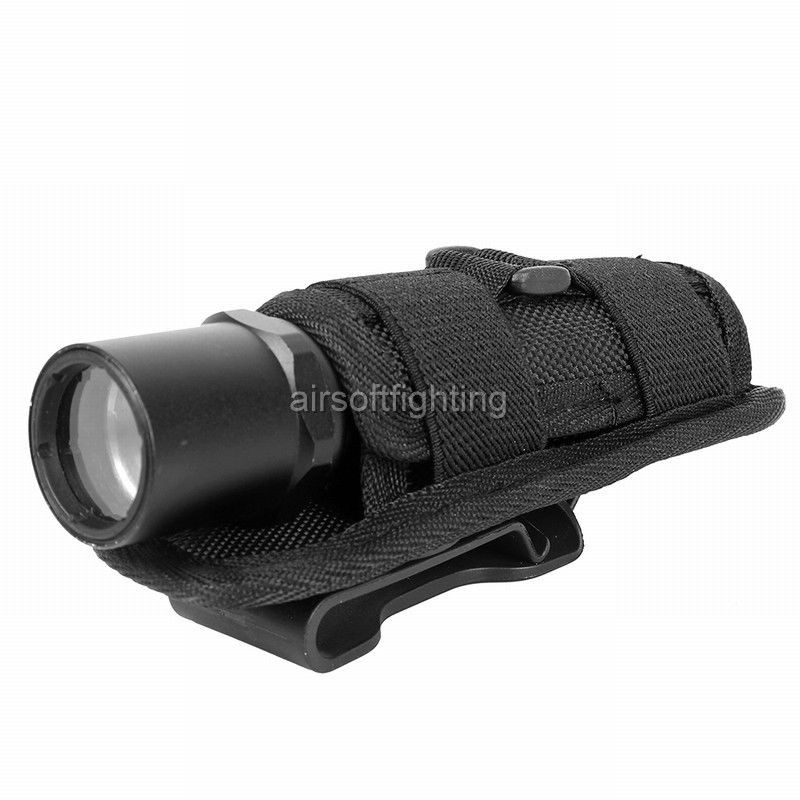 5pcs LED Flashlight Holder Carry Belt Pouch Holster Torch 360 Degrees Rotatable