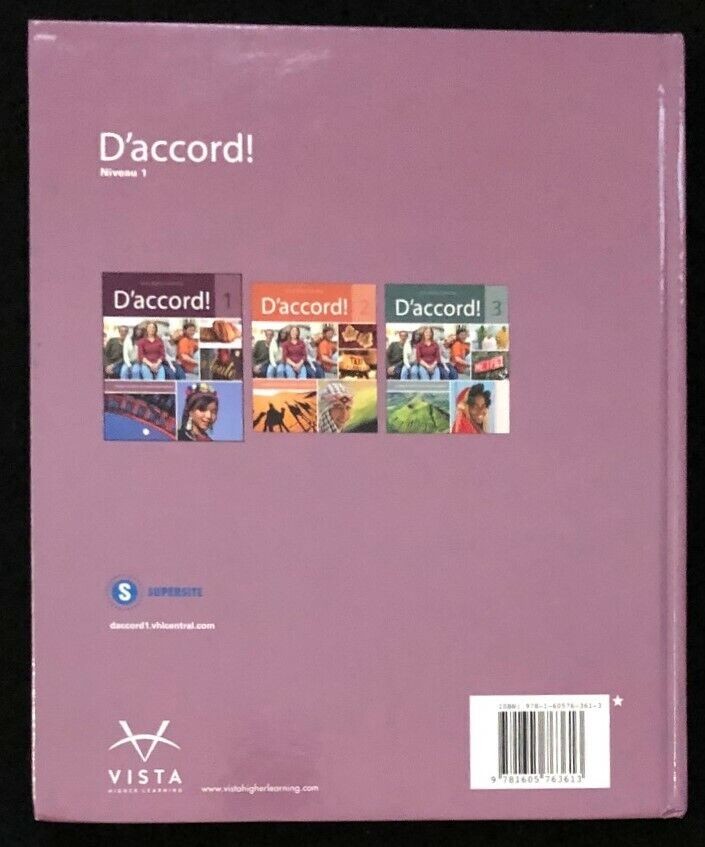 D'accord! Level 1 (2011, Vista Higher Learning) - Hardback