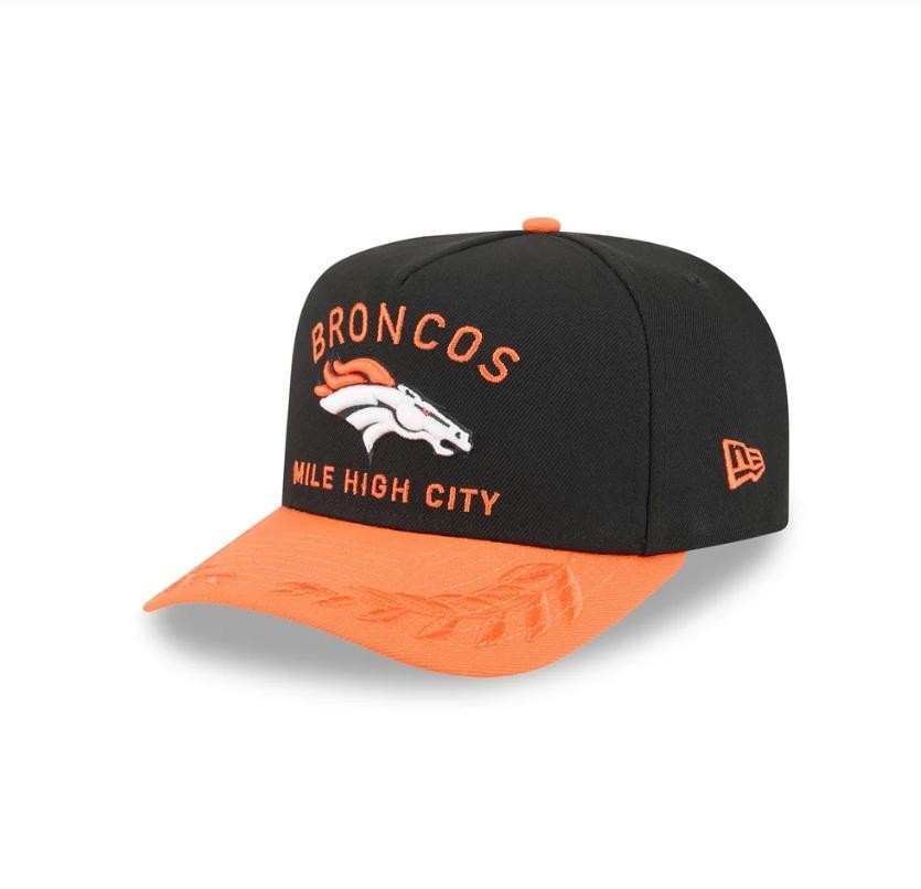 Men's Broncos Cap 2025 Draft 9FIFTY A-Frame Snapback Adjustable Hat