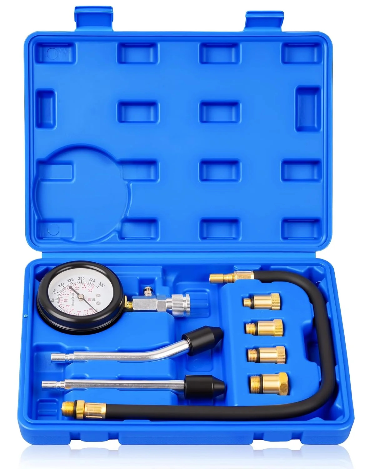 Professional Petrol Engine Compression Tester Kit Set for Automotives and Motorc