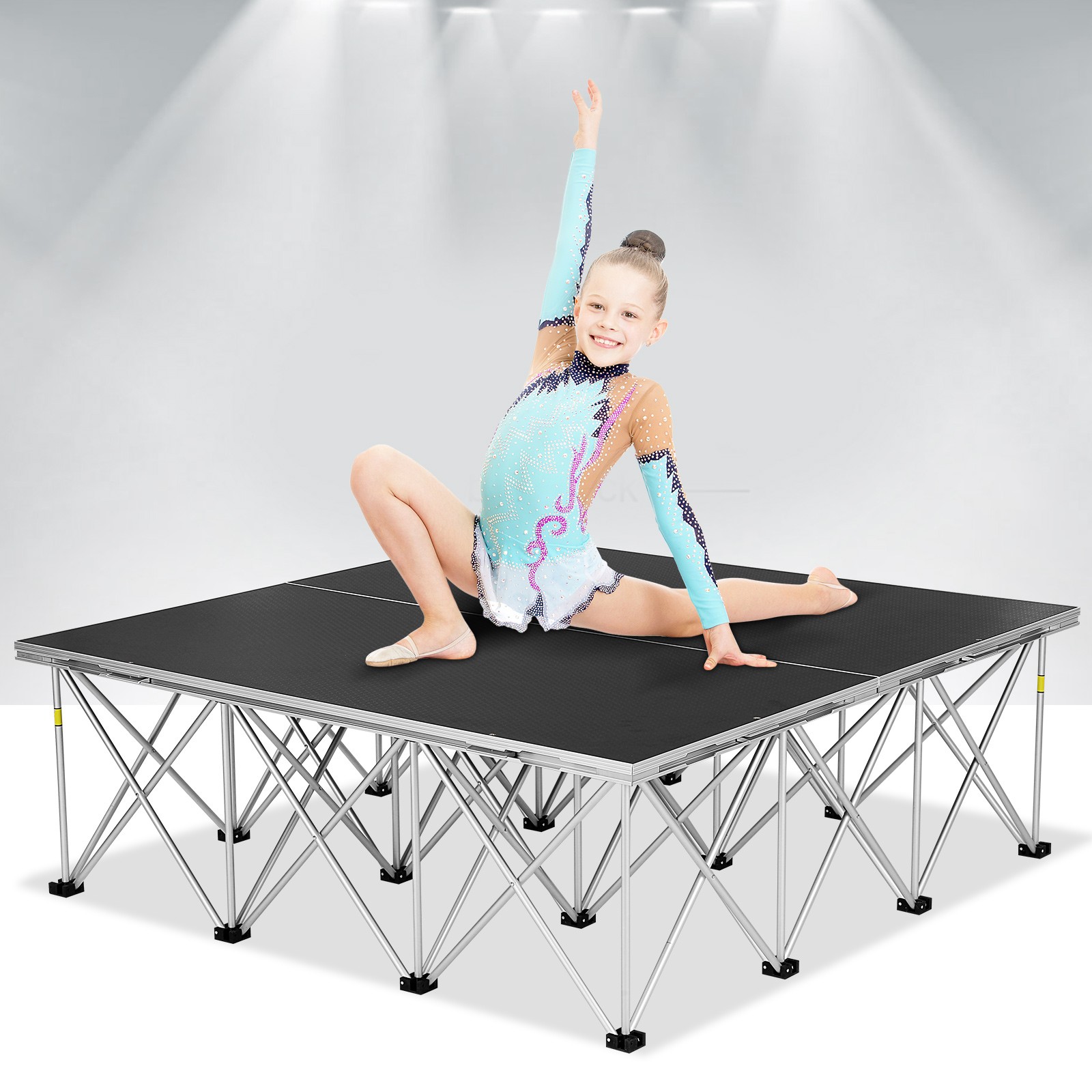 4'x4' Folding Stage Riser Portable for Wedding Event Drums Performances Venue