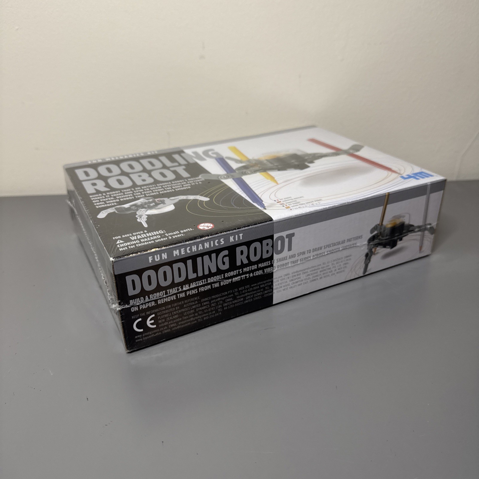 4M Kidz Robotix Doodling Robot DIY Science Engineering Robotics Kit New Sealed